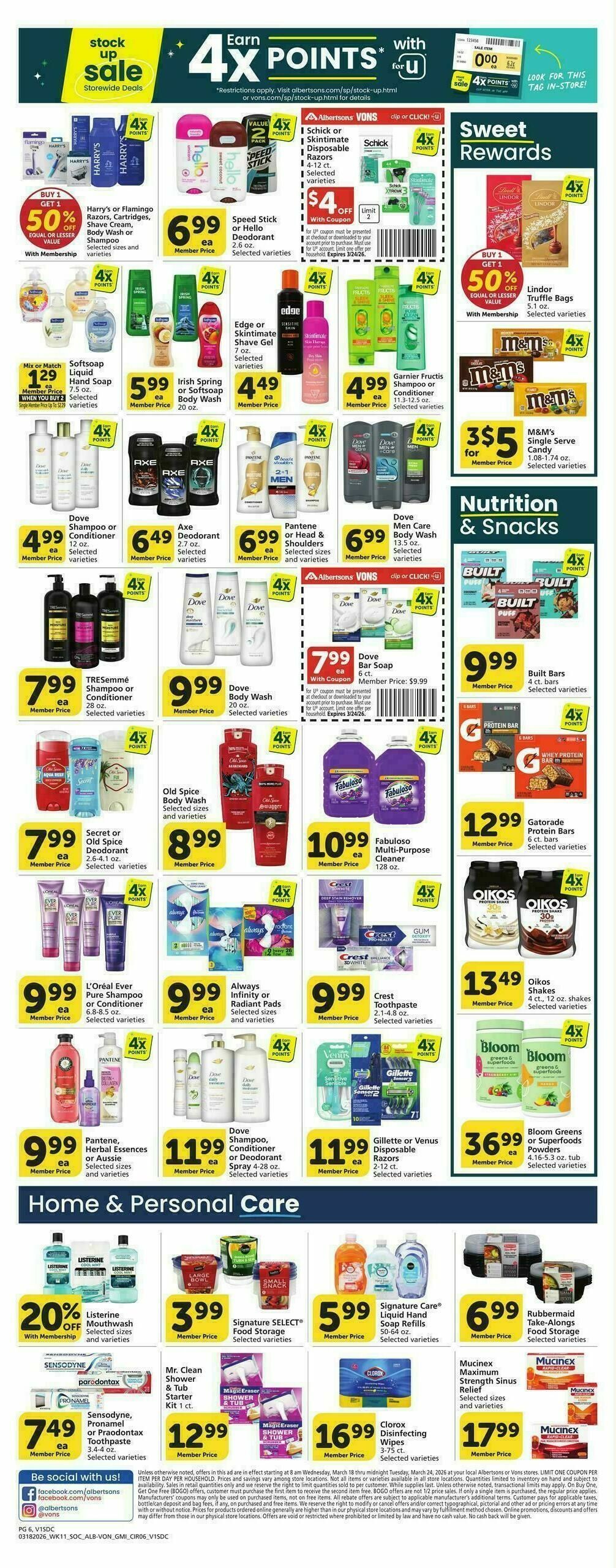 Vons Weekly Ad from March 18