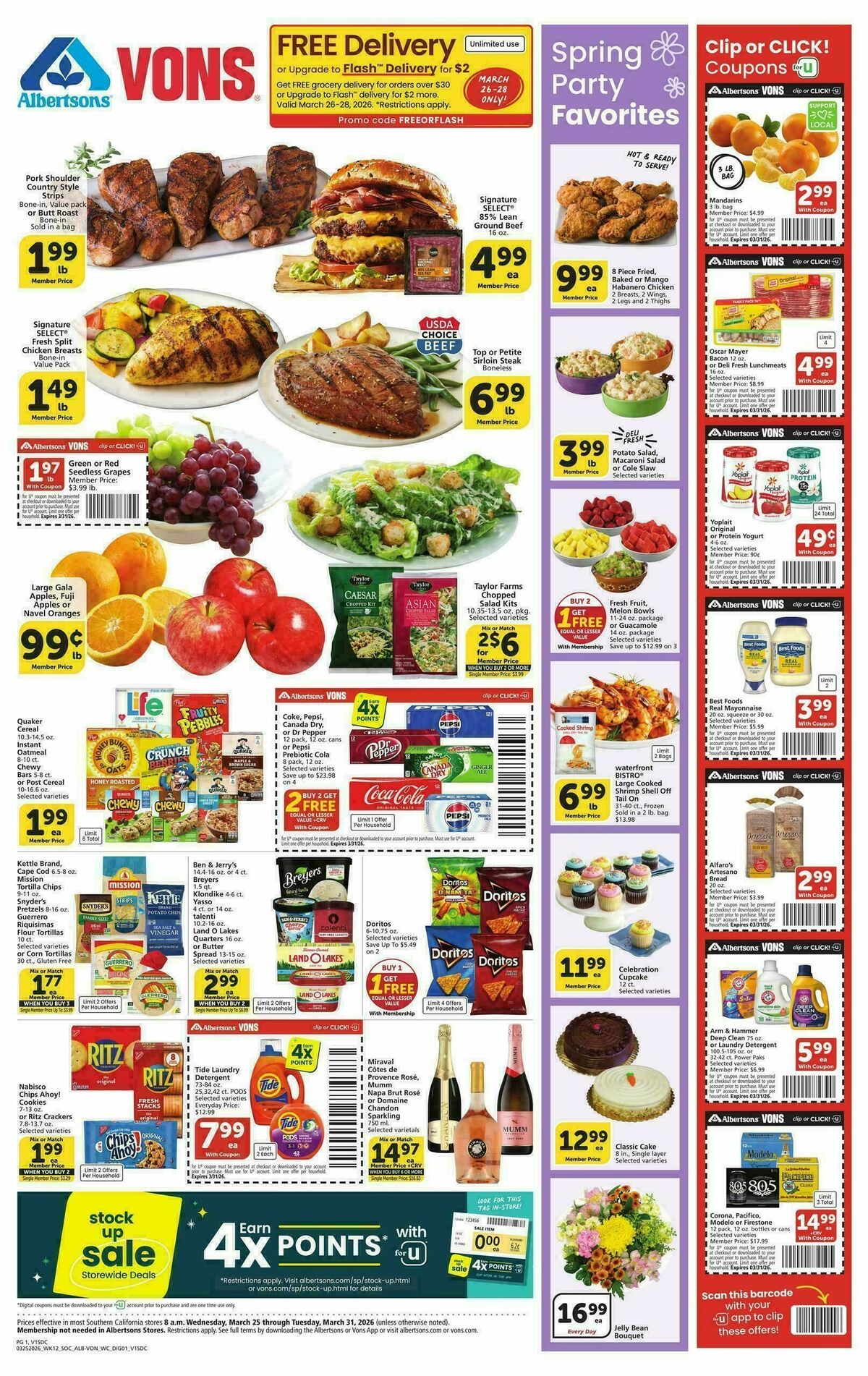 Vons Weekly Ad from March 25