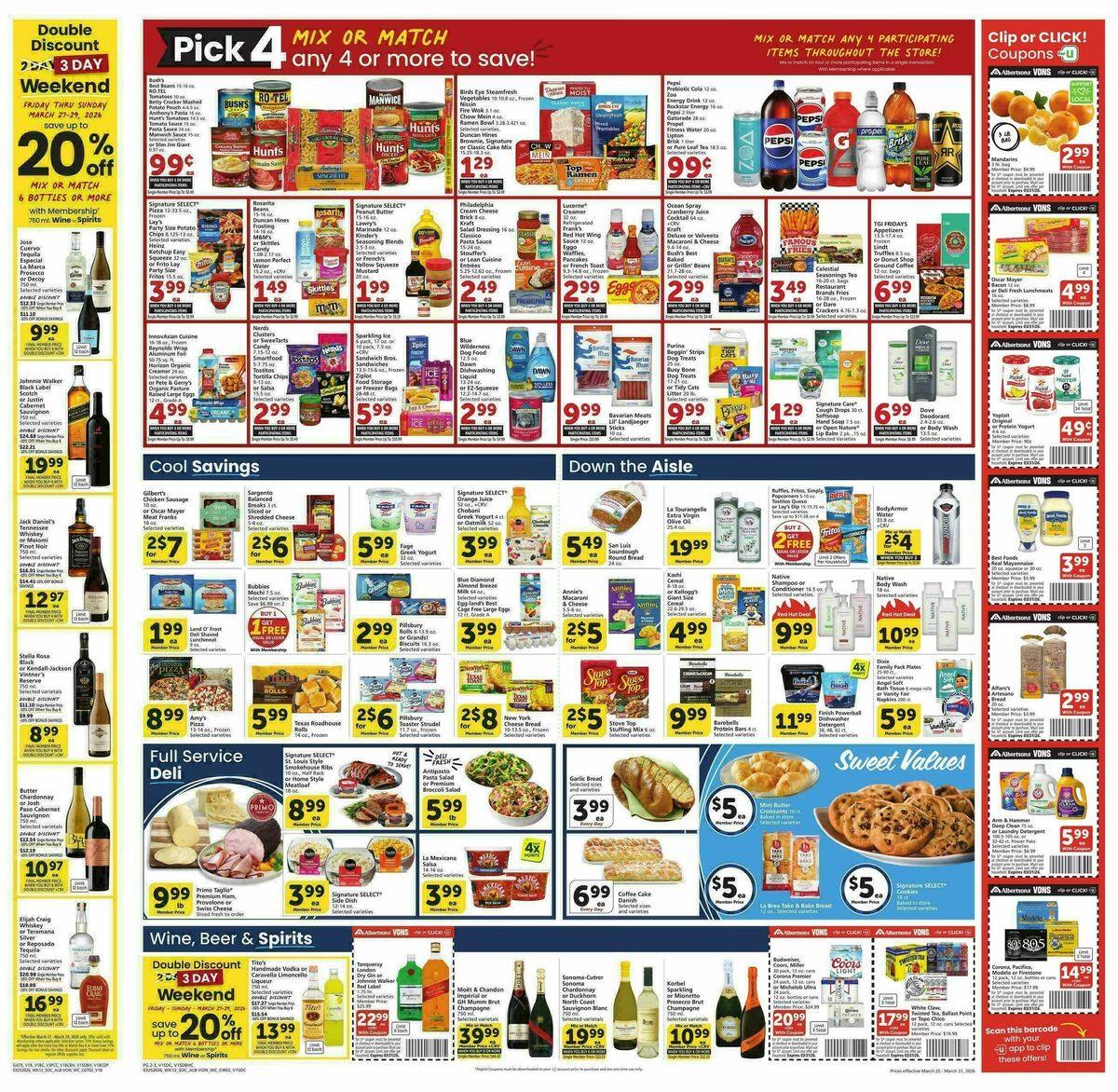 Vons Weekly Ad from March 25