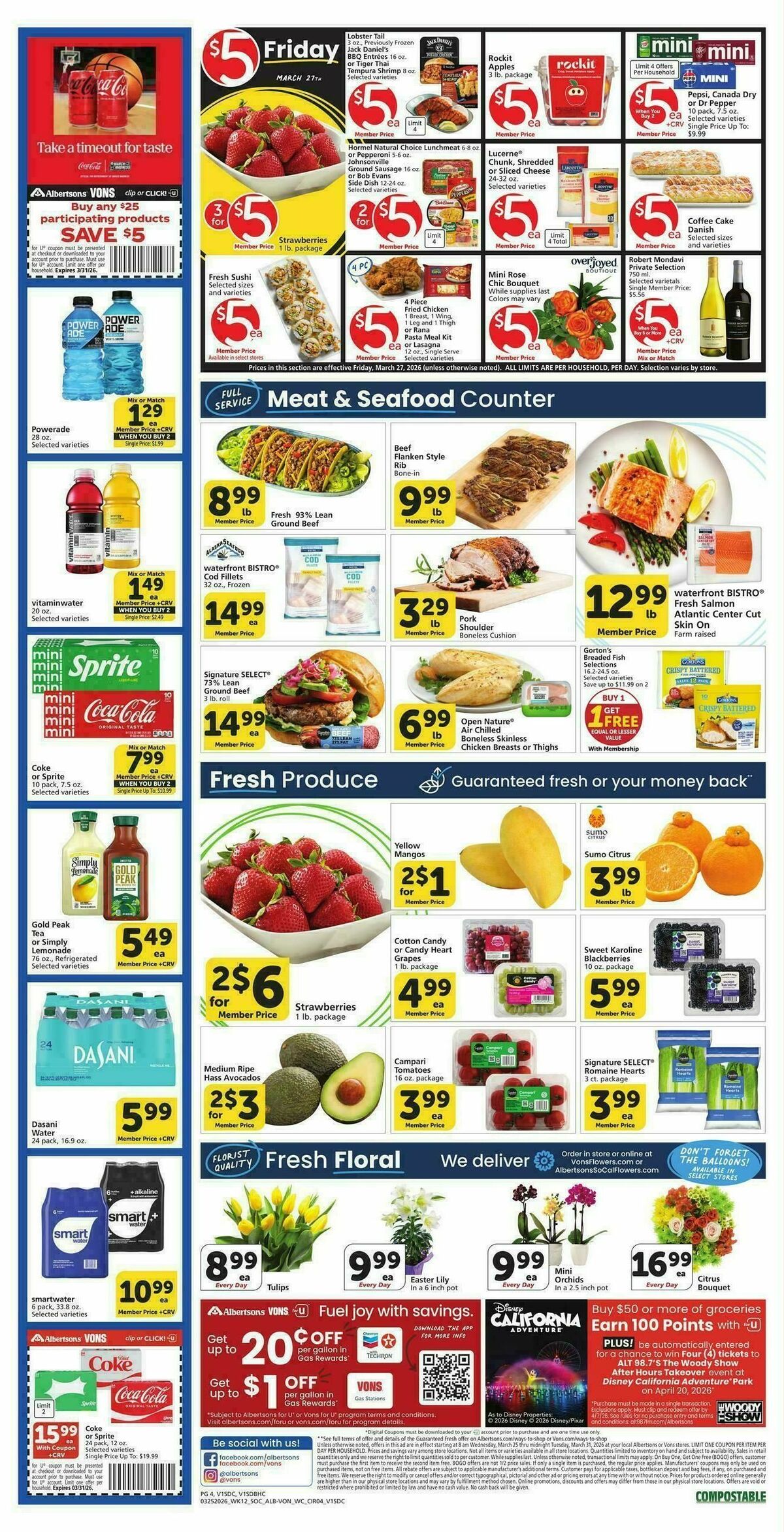 Vons Weekly Ad from March 25