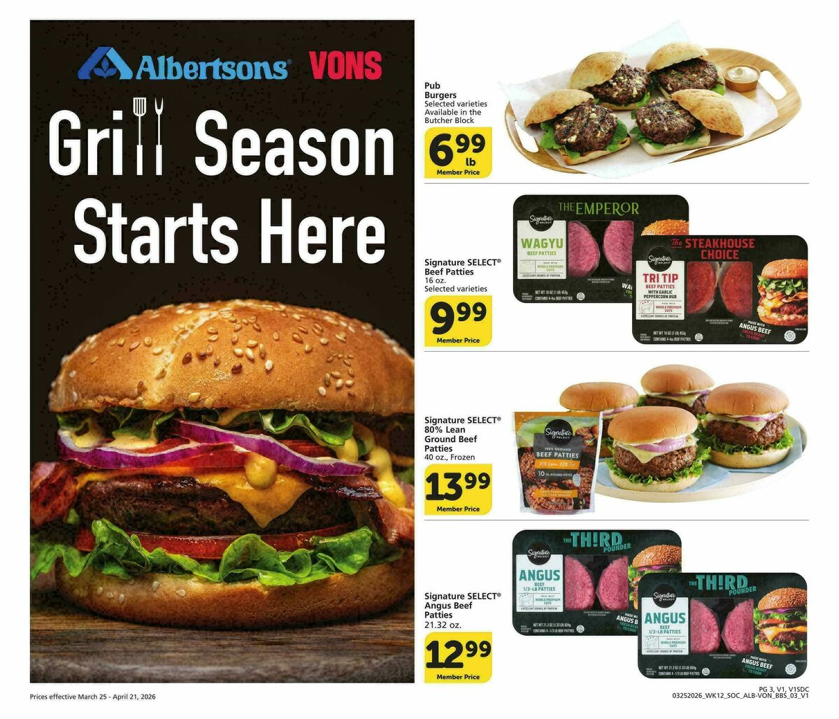 Vons Big Book of Savings Weekly Ad from March 25