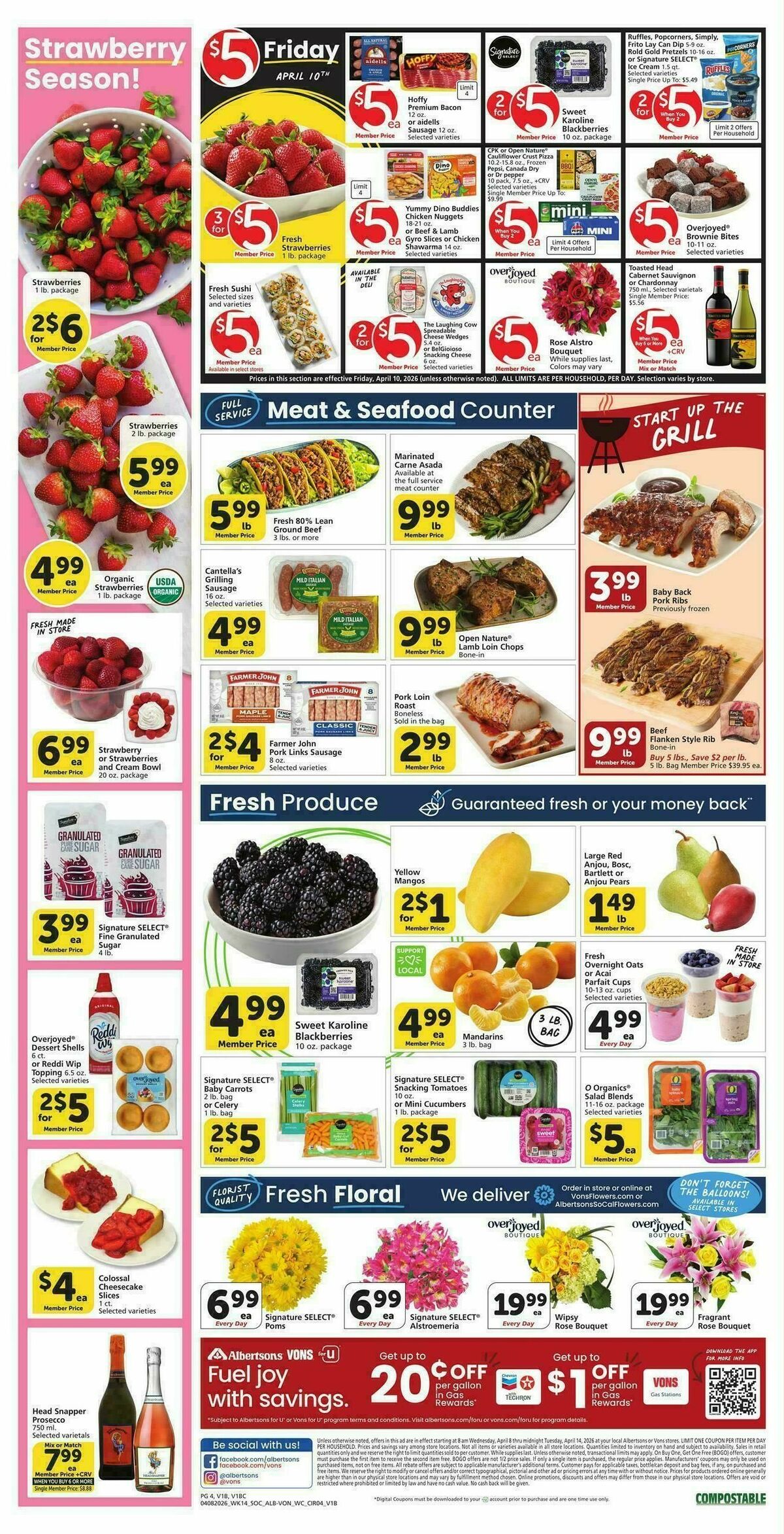 Vons Weekly Ad from April 8