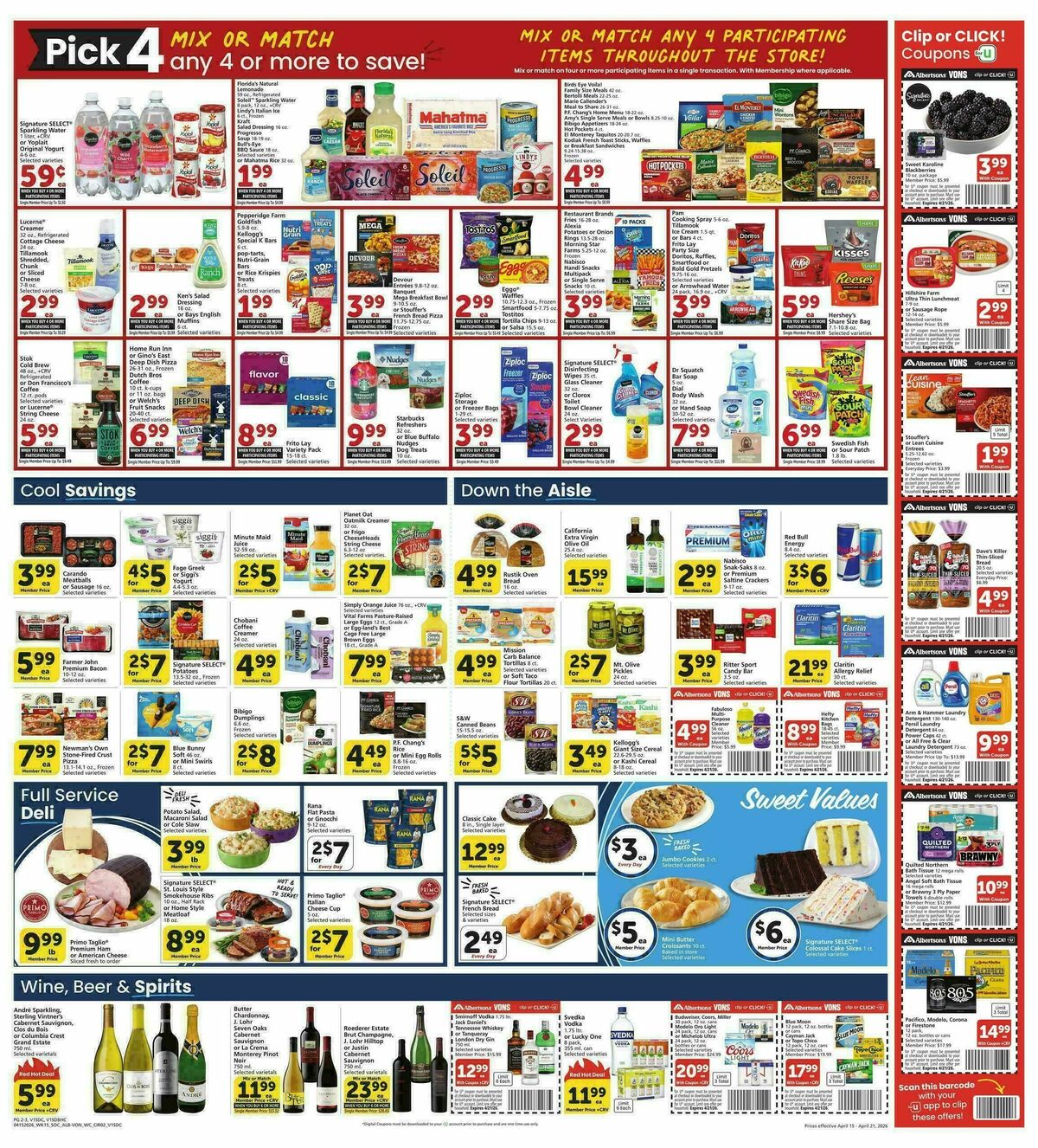Vons Weekly Ad from April 15