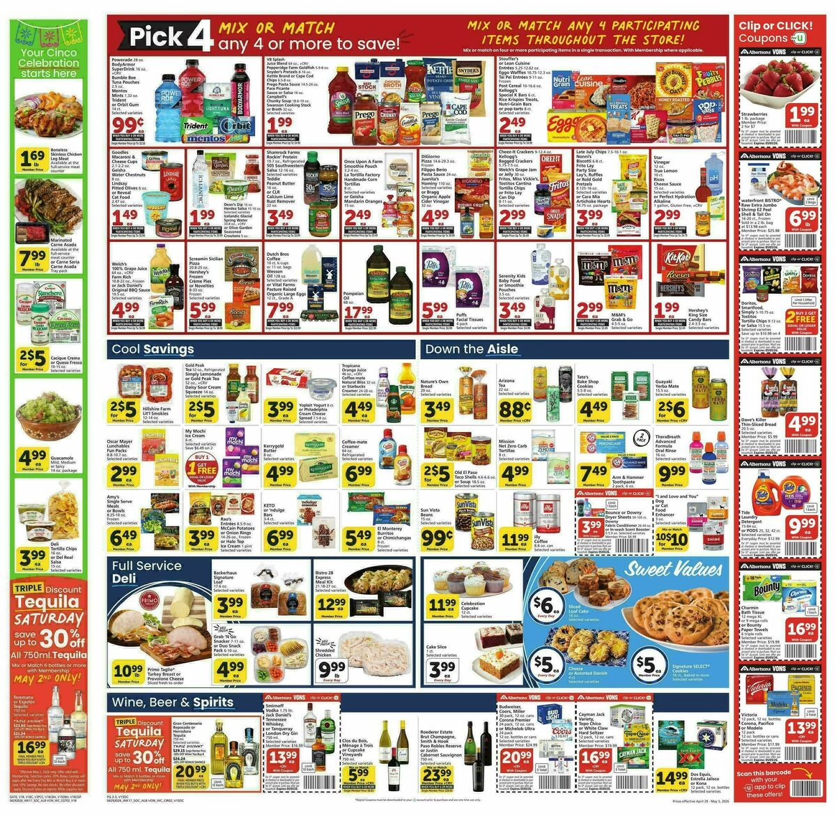 Vons Weekly Ad from April 29