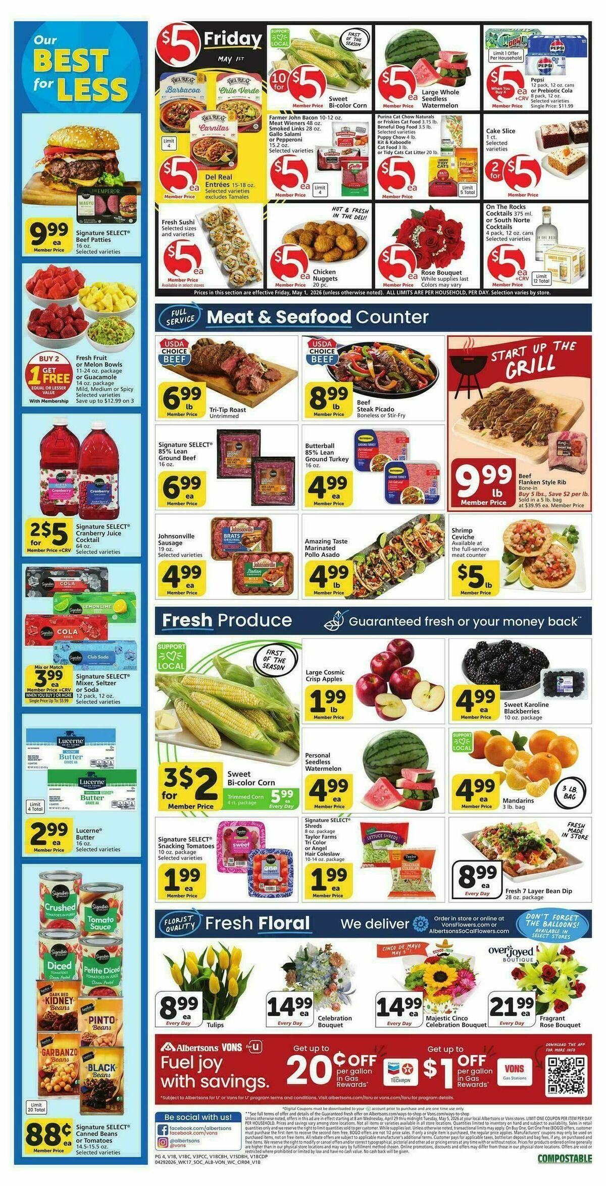 Vons Weekly Ad from April 29