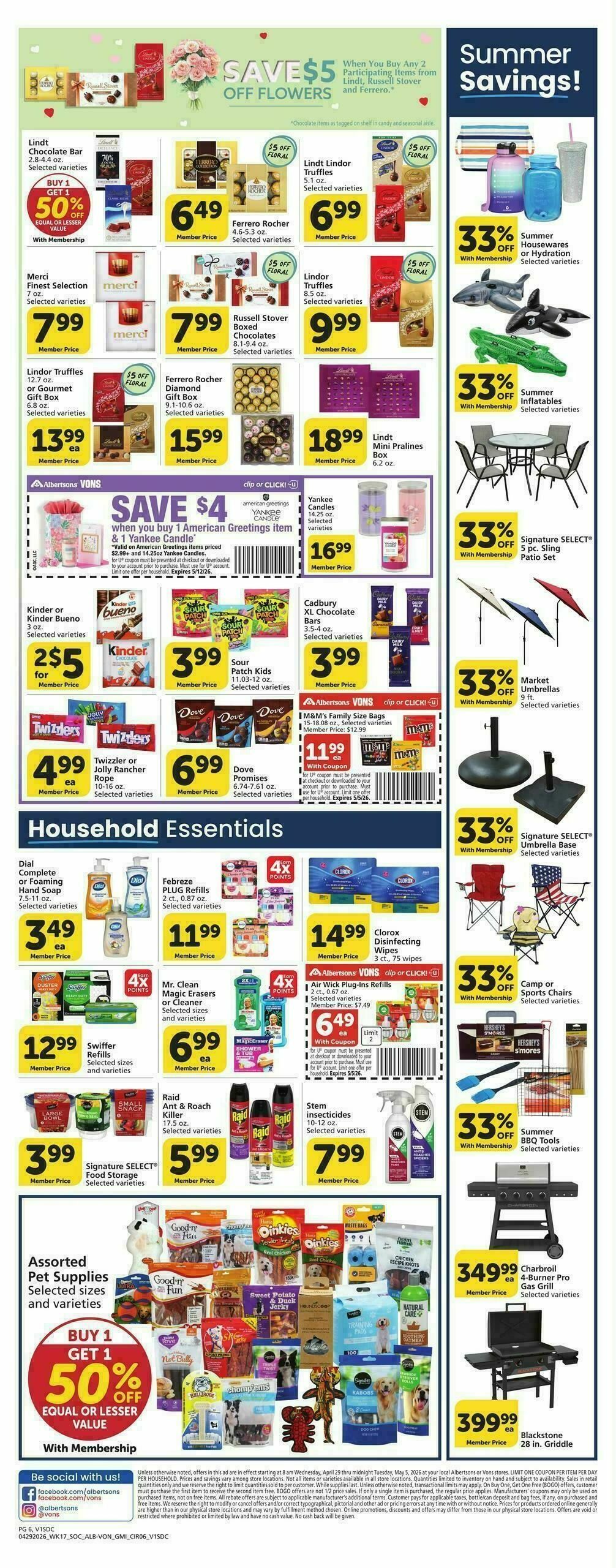 Vons Weekly Ad from April 29