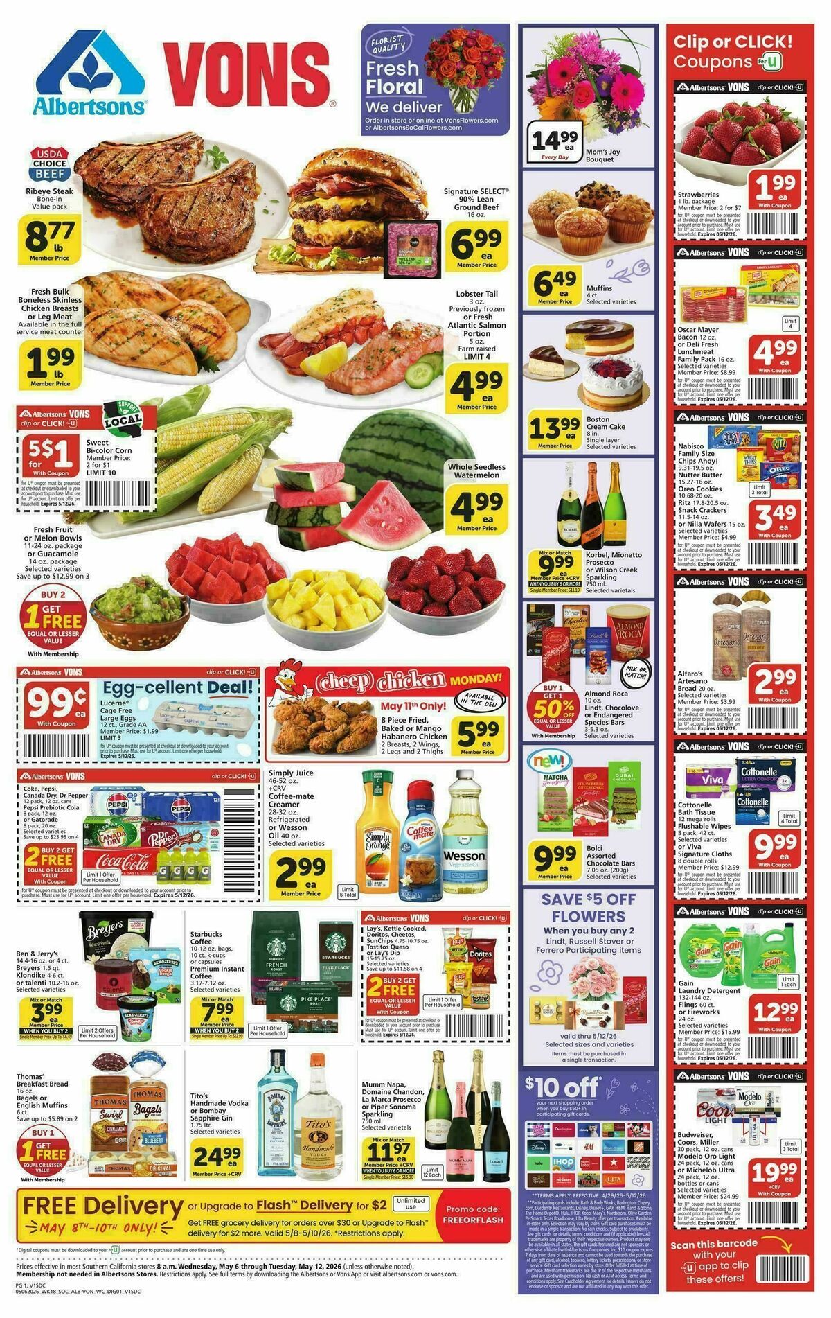 Vons Weekly Ad from May 6