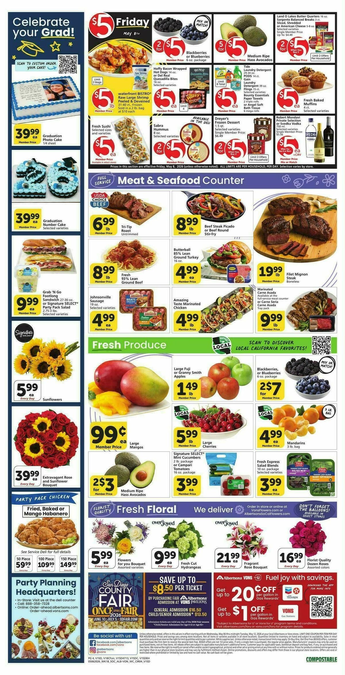 Vons Weekly Ad from May 6
