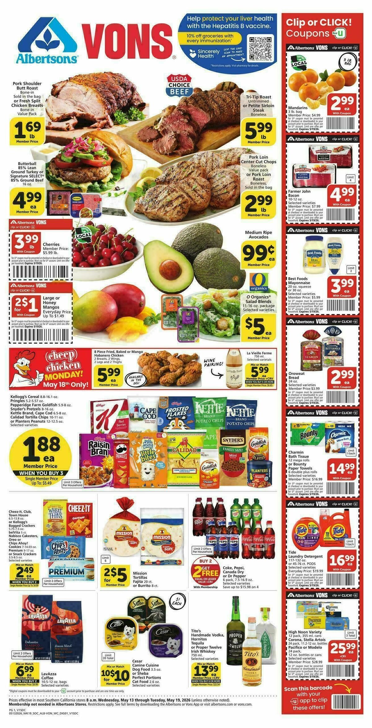 Vons Weekly Ad from May 13