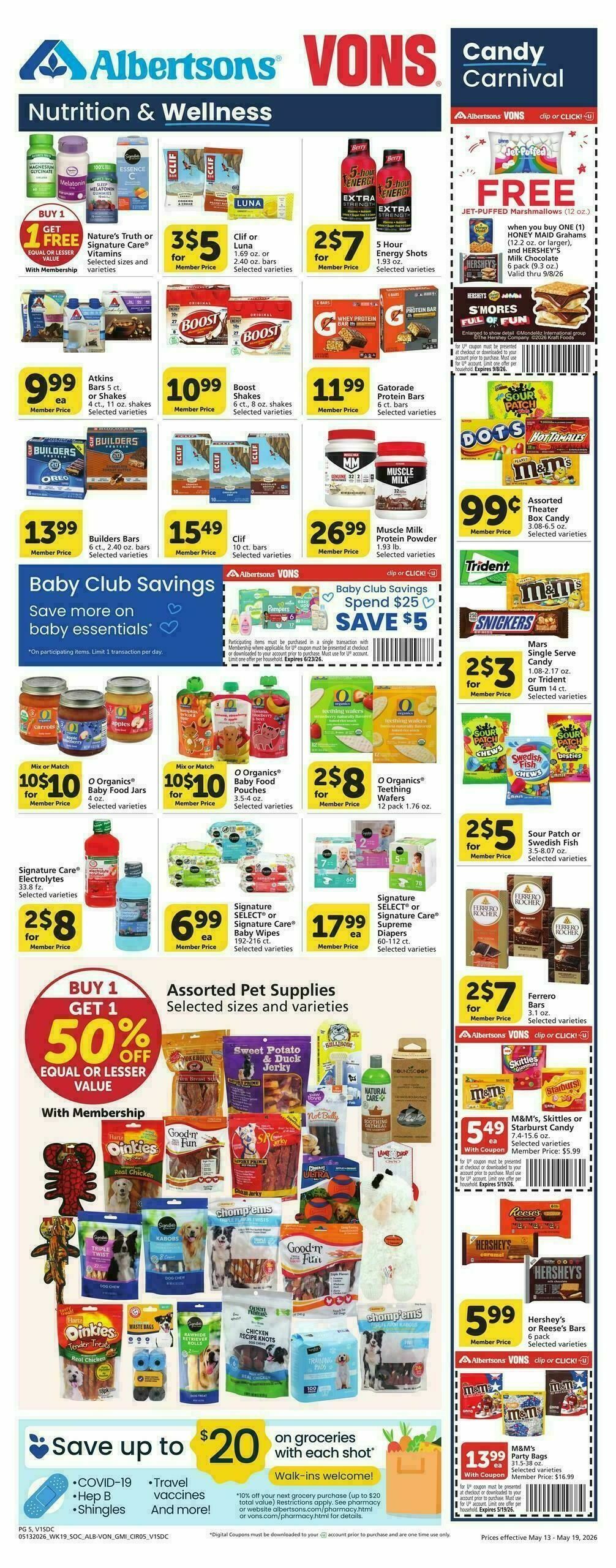 Vons Weekly Ad from May 13
