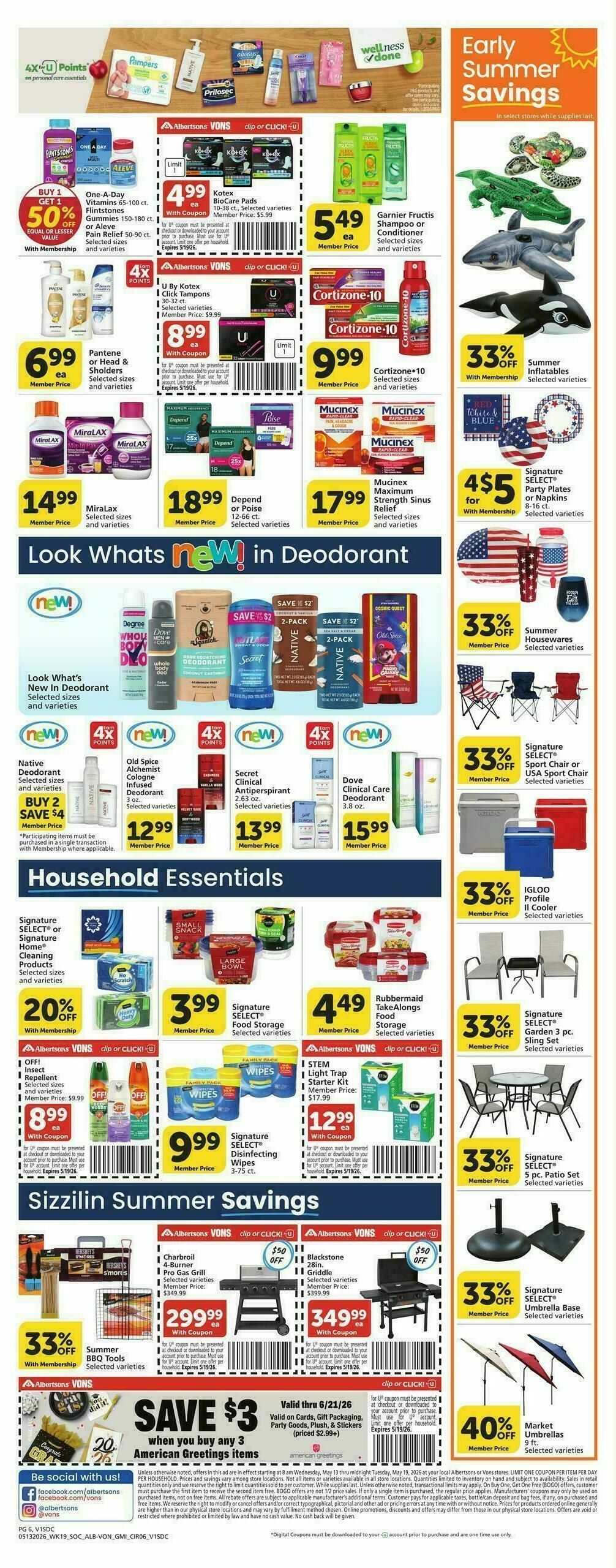 Vons Weekly Ad from May 13