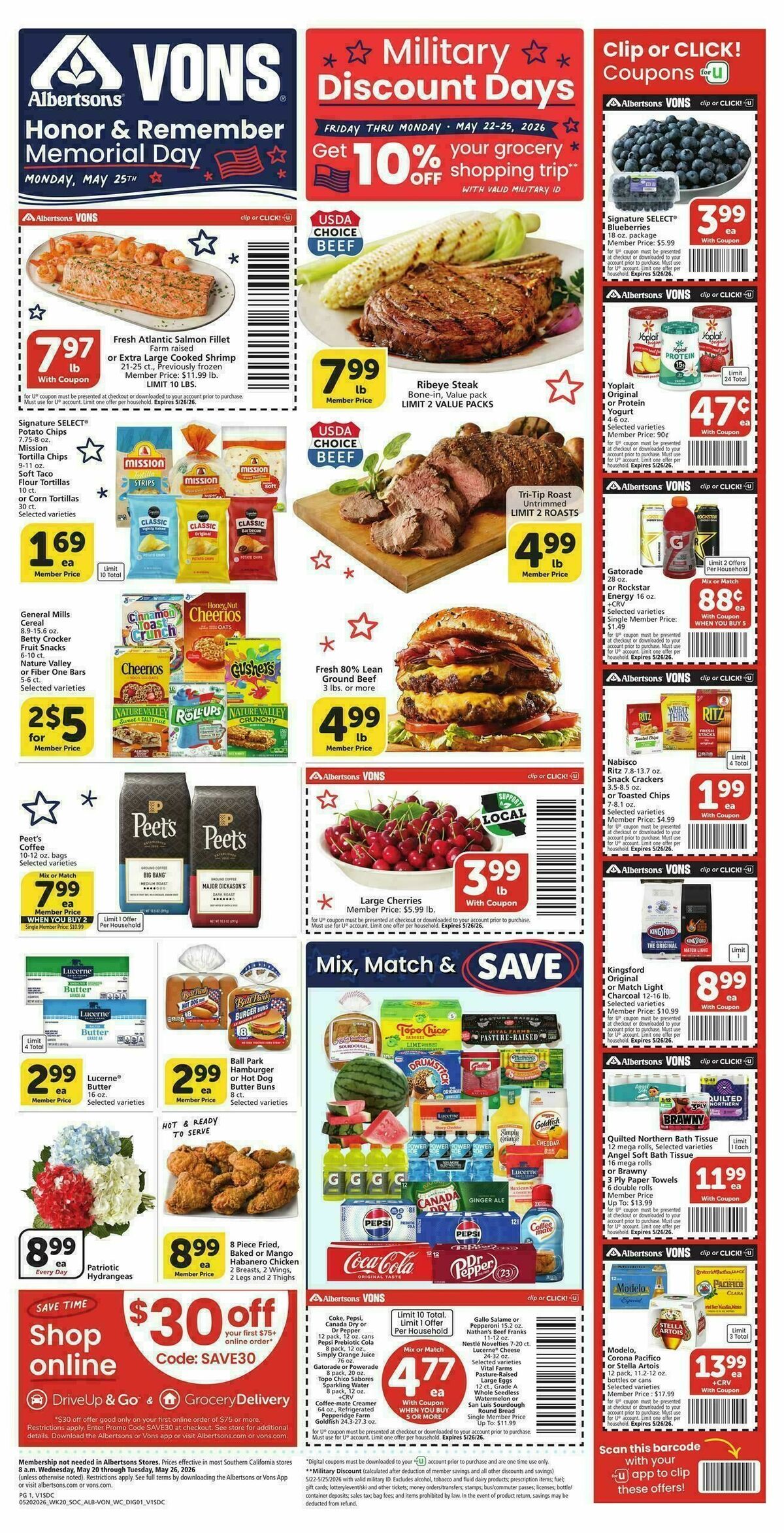Vons Weekly Ad from May 20