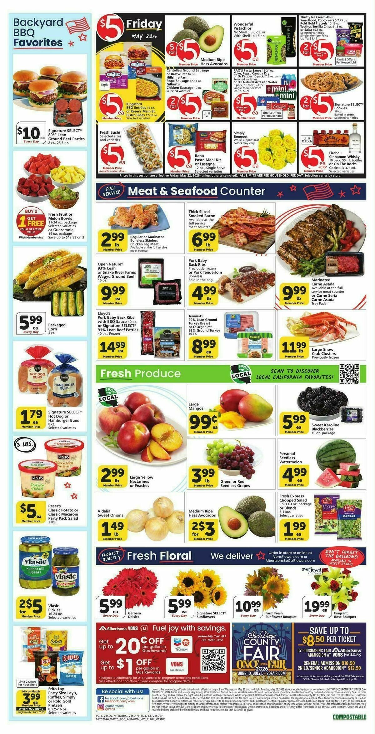 Vons Weekly Ad from May 20