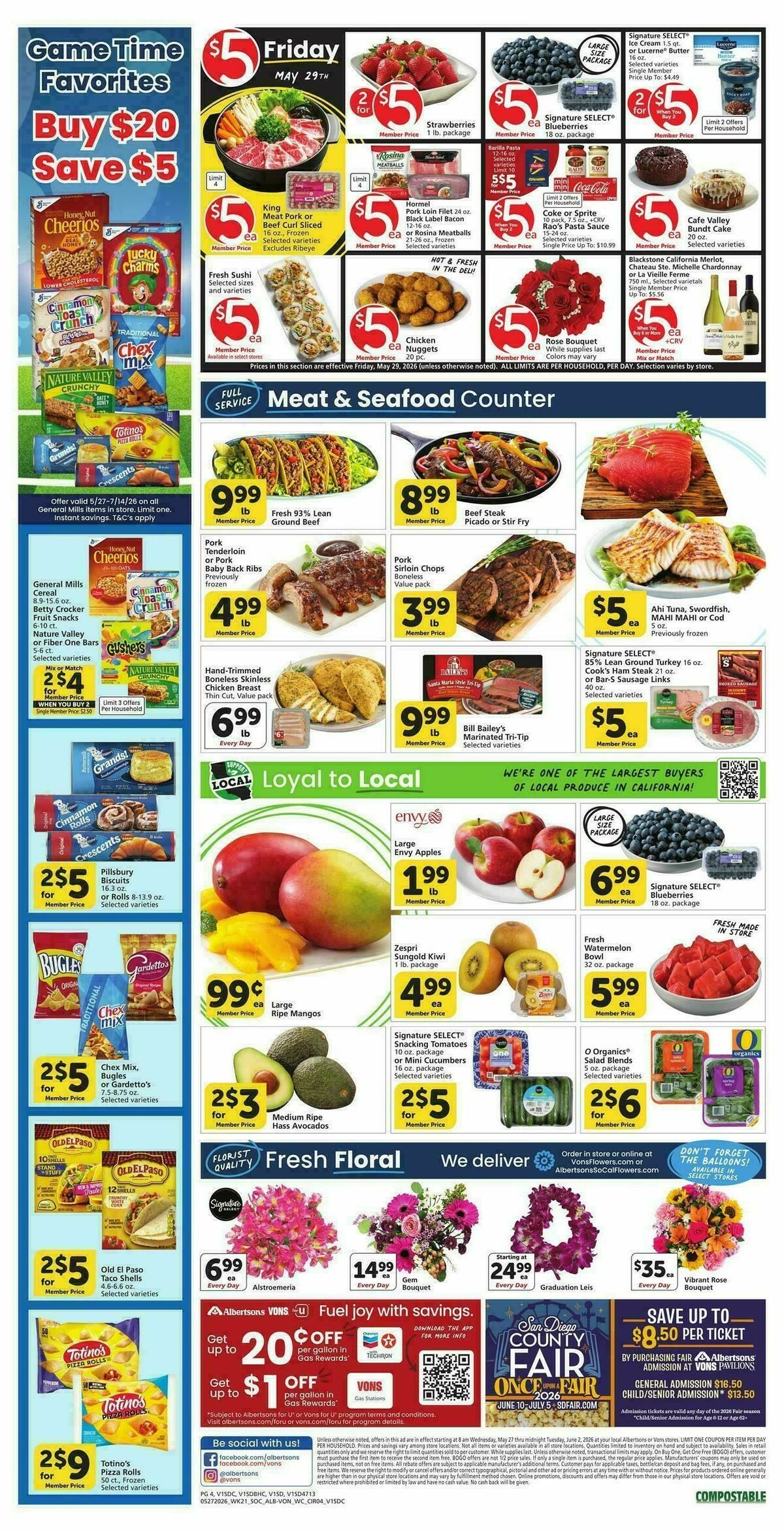 Vons Weekly Ad from May 27