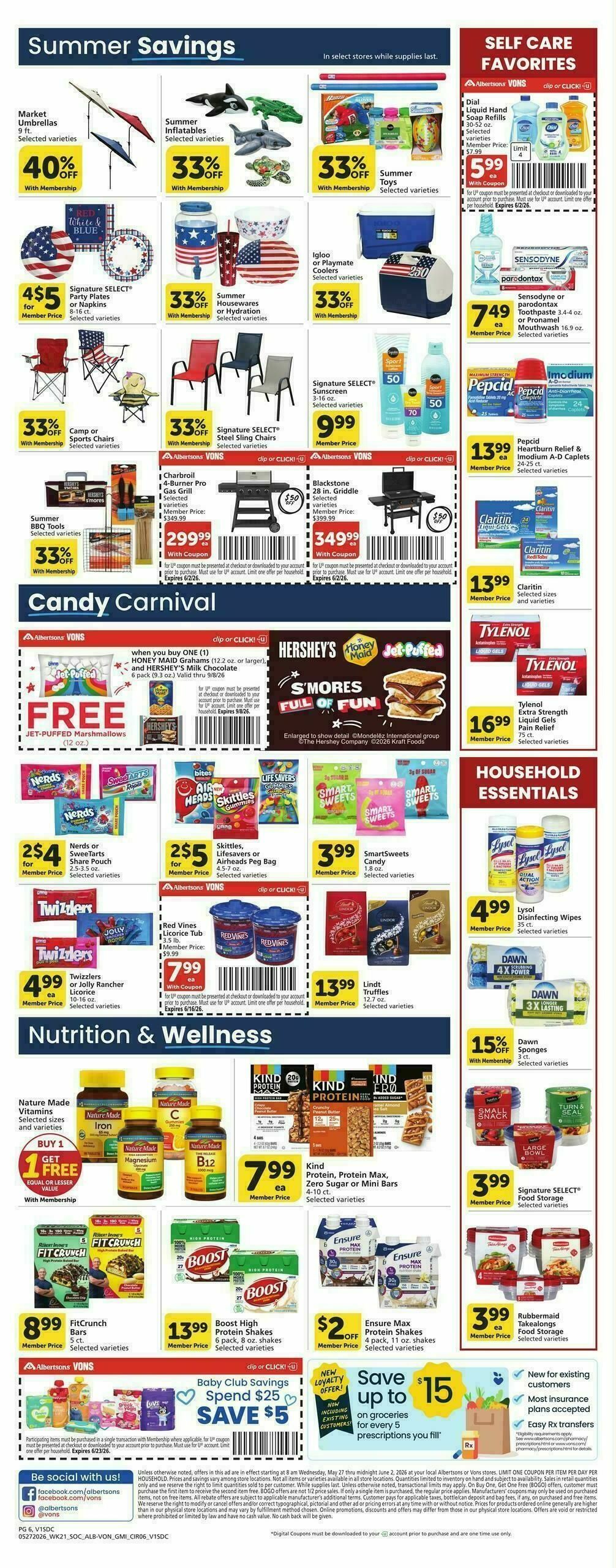 Vons Weekly Ad from May 27