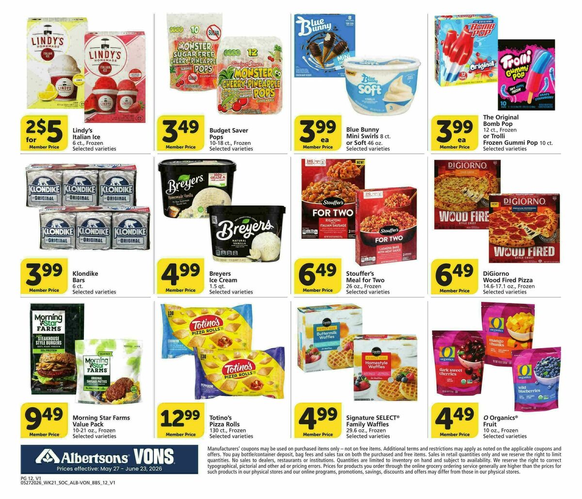 Vons Big Book of Savings Weekly Ad from May 27