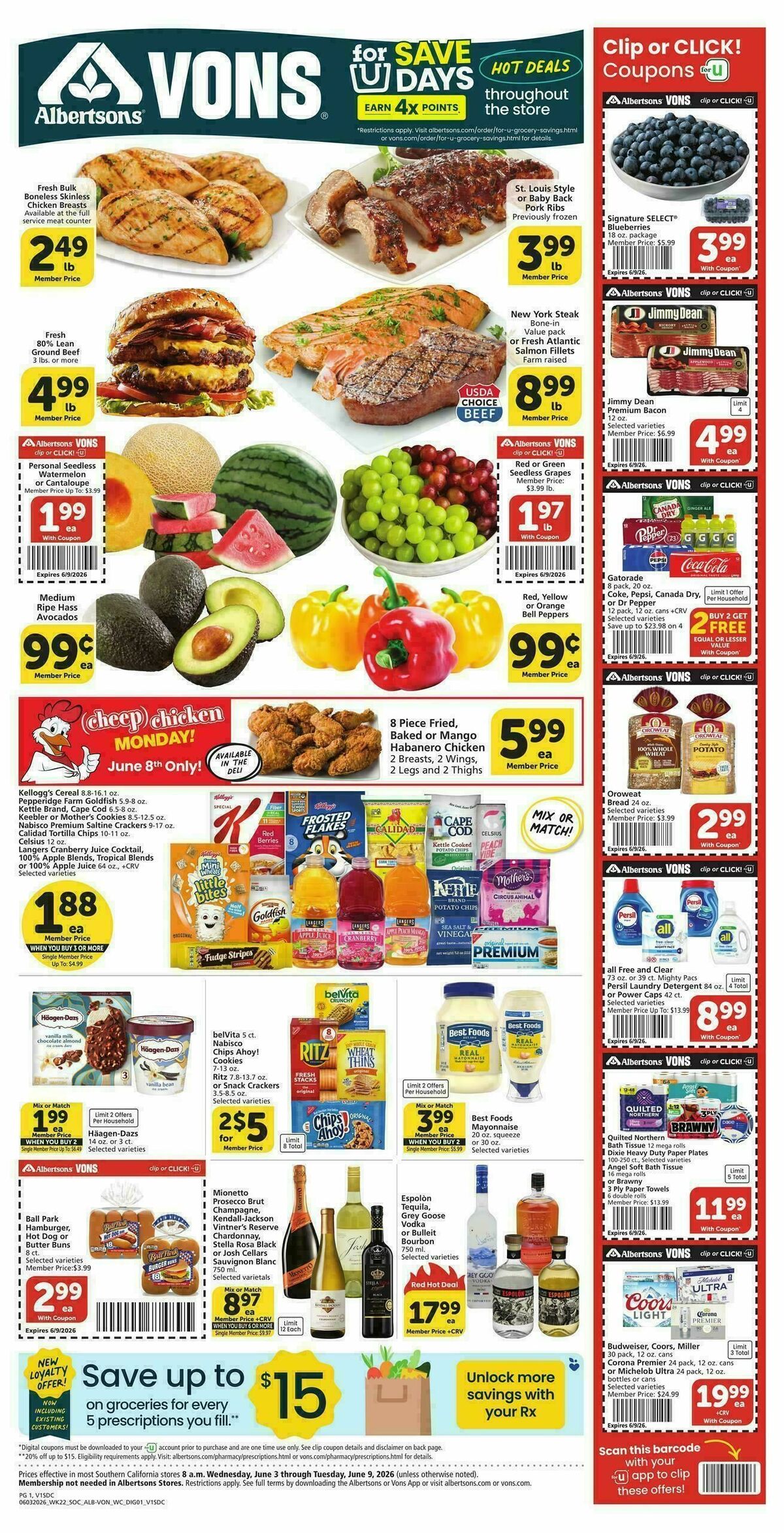 Vons Weekly Ad from June 3