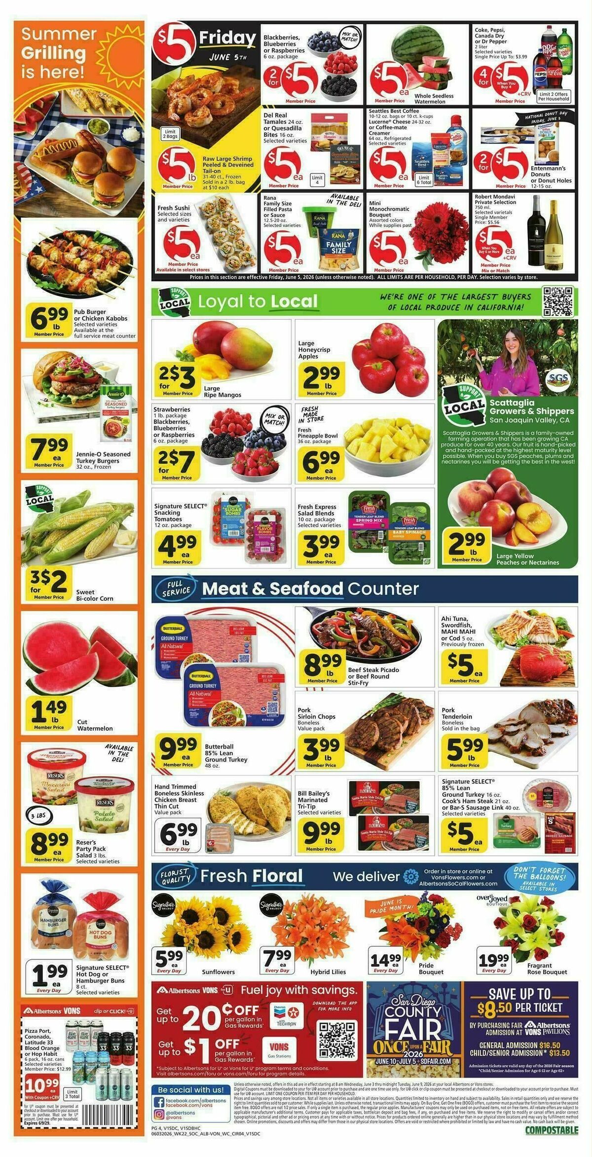 Vons Weekly Ad from June 3