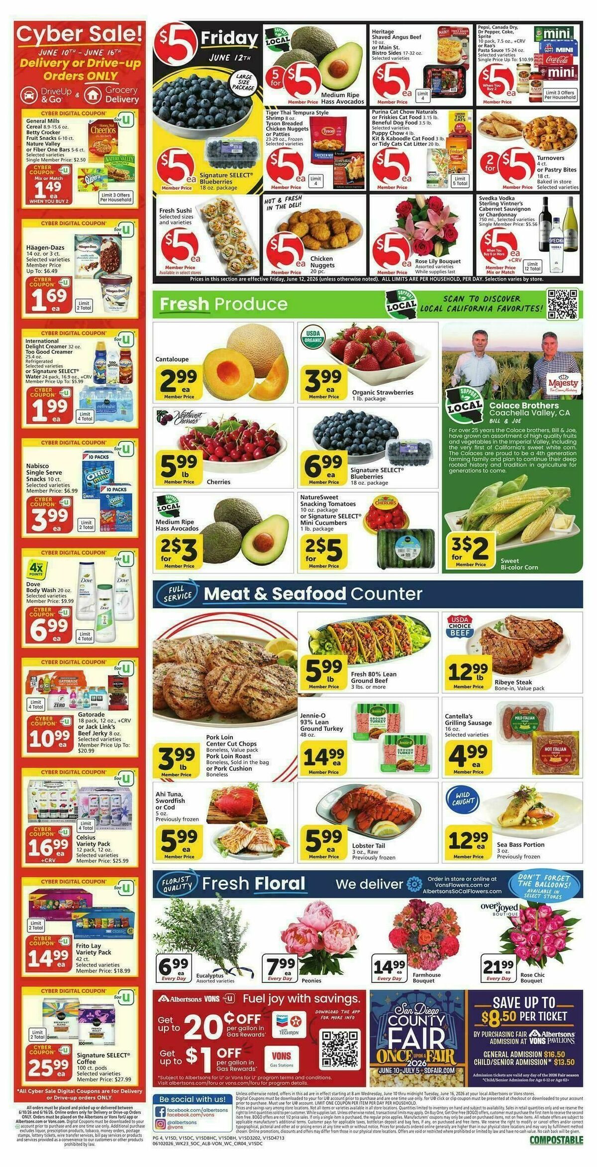 Vons Weekly Ad from June 10