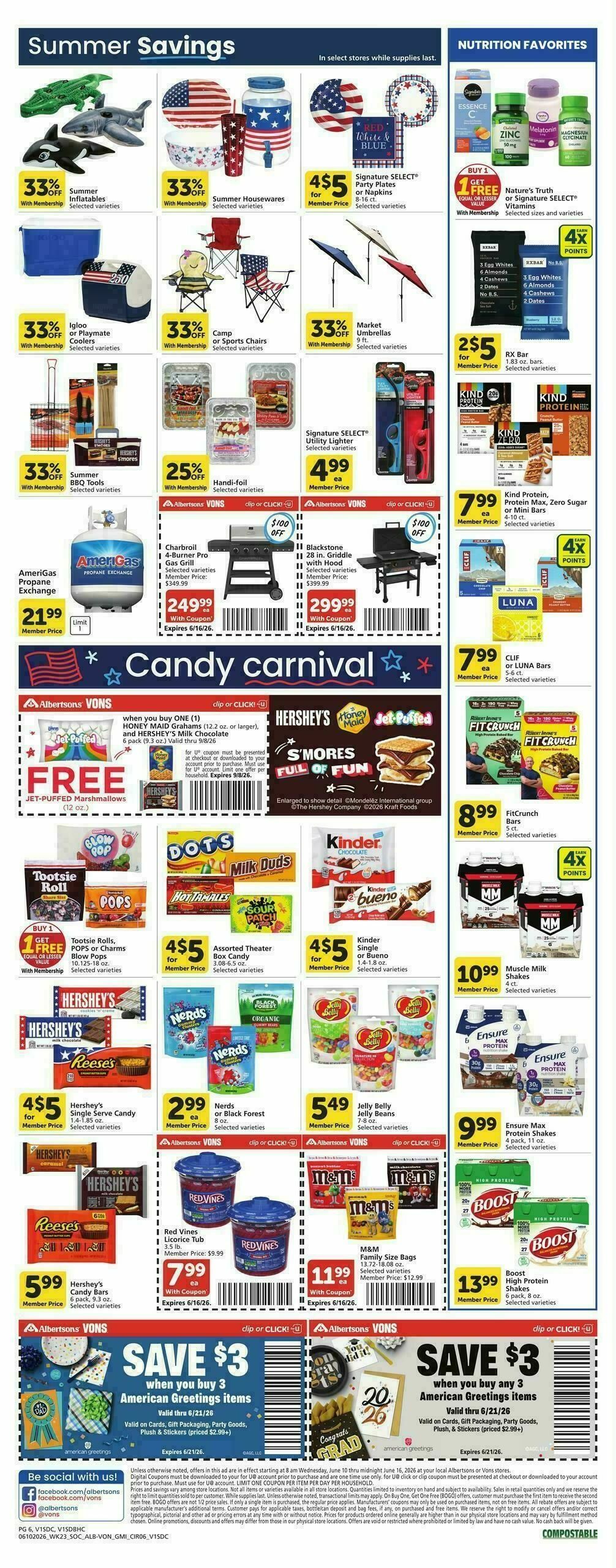 Vons Weekly Ad from June 10