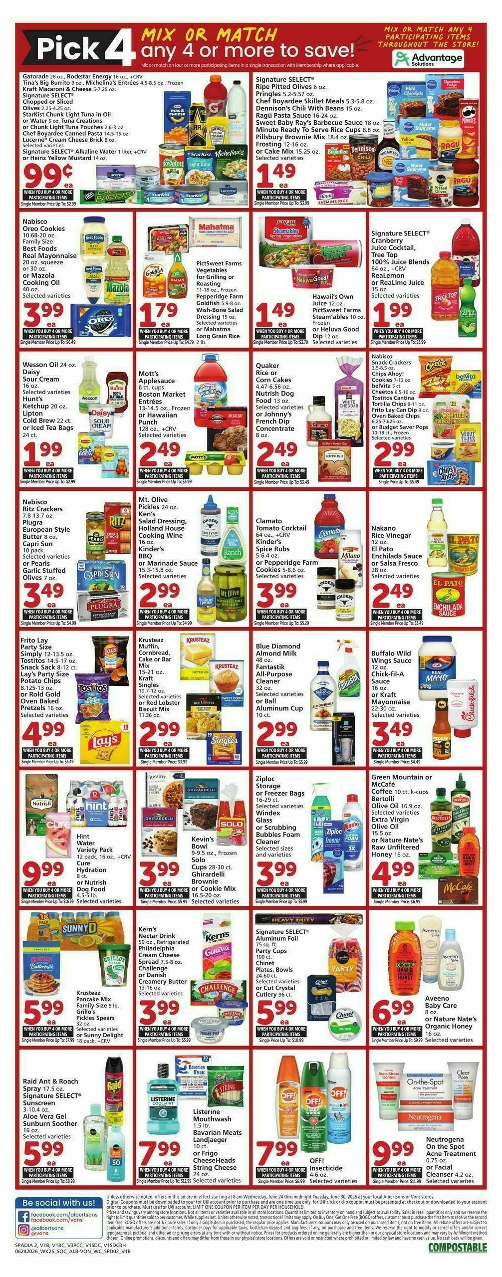Vons Weekly Ad from June 24