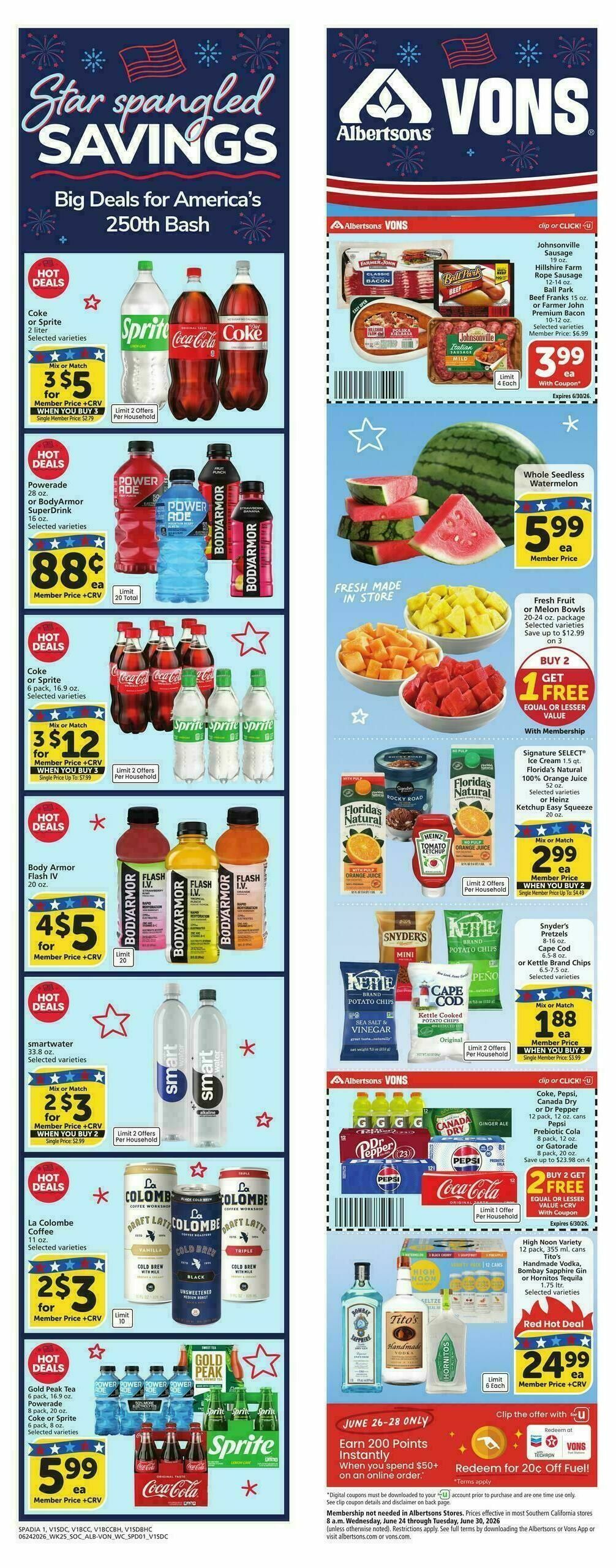 Vons Weekly Ad from June 24