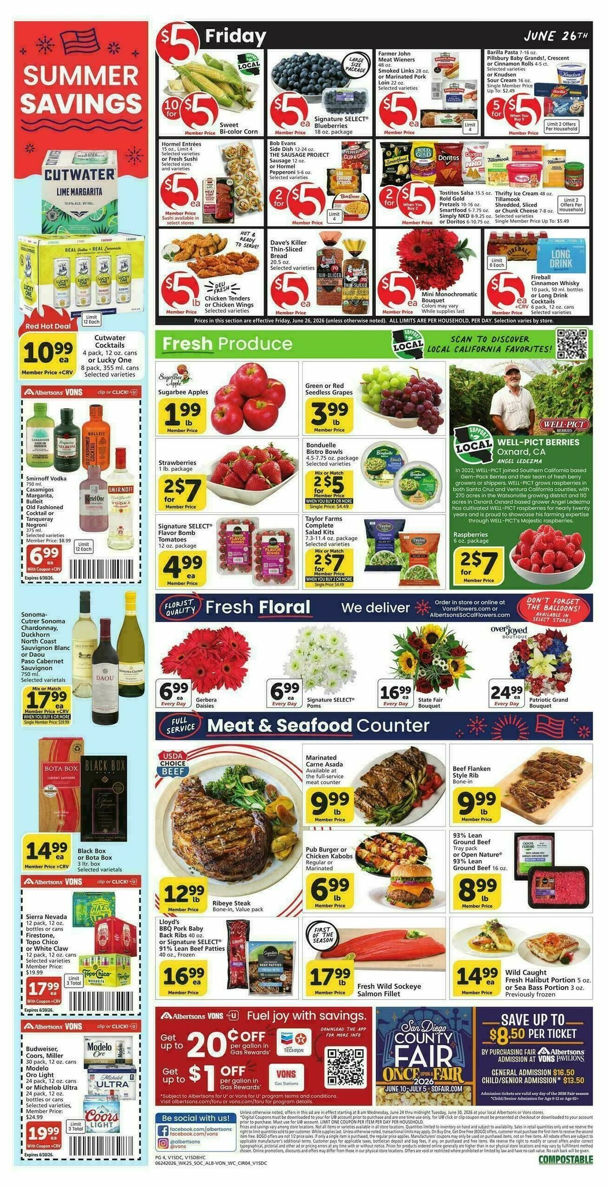 Vons Weekly Ad from June 24