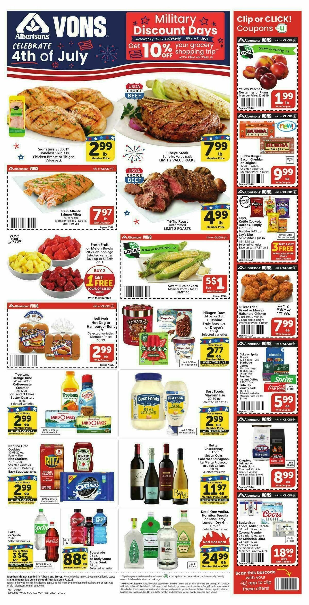 Vons Weekly Ad from July 1