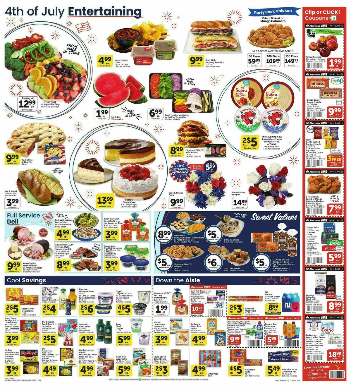 Vons Weekly Ad from July 1