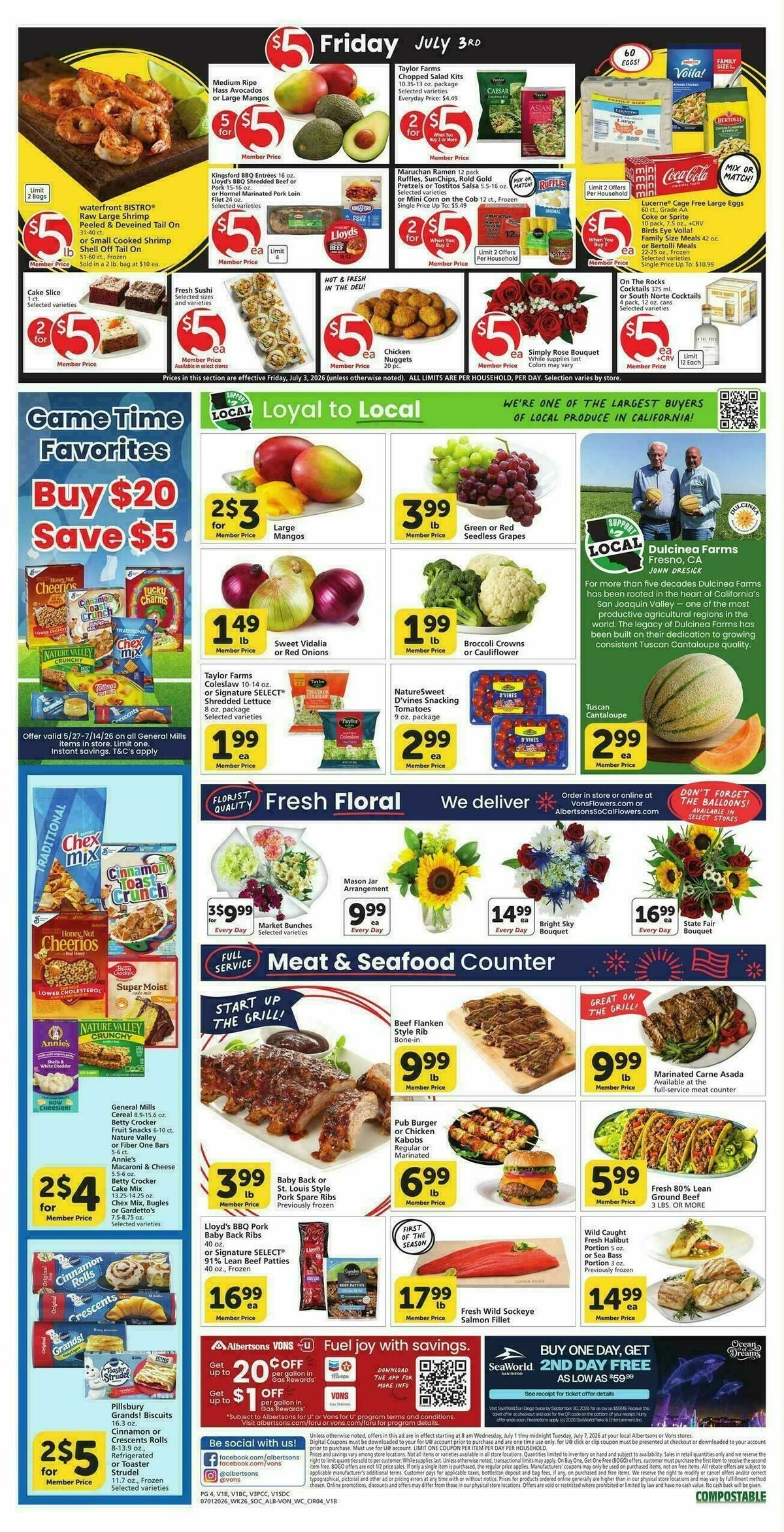 Vons Weekly Ad from July 1