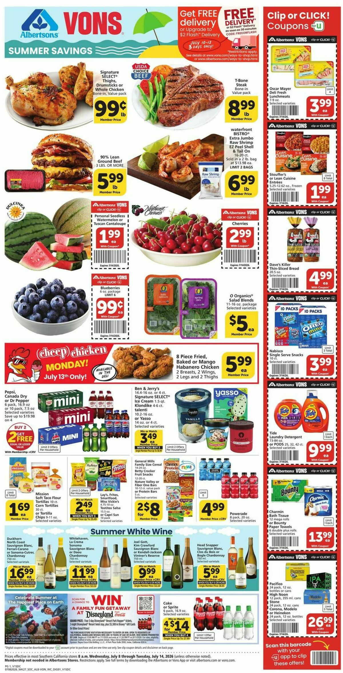 Vons Weekly Ad from July 8