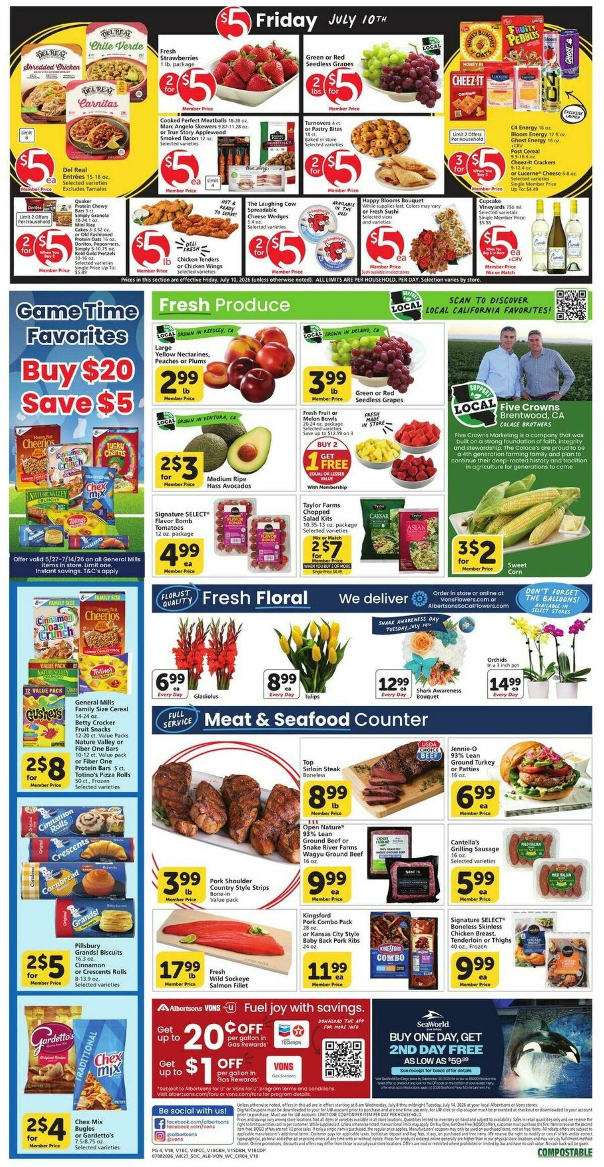 Vons Weekly Ad from July 8