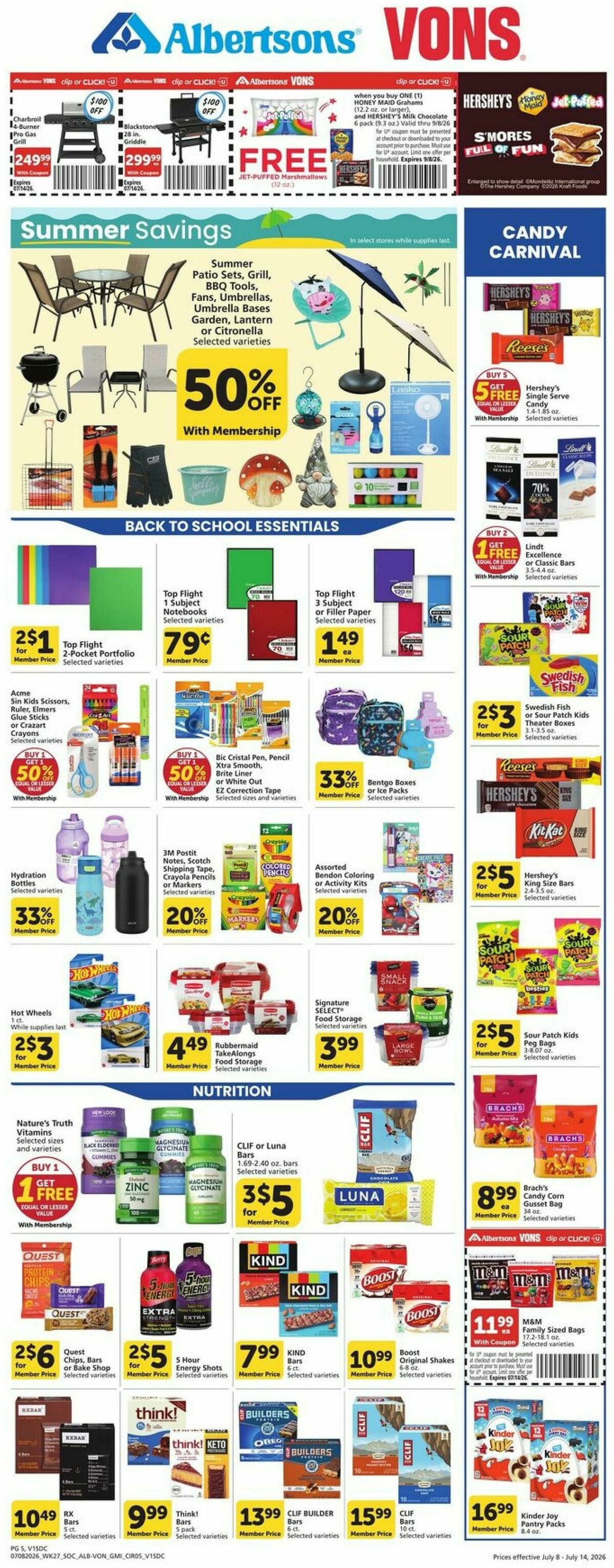 Vons Weekly Ad from July 8