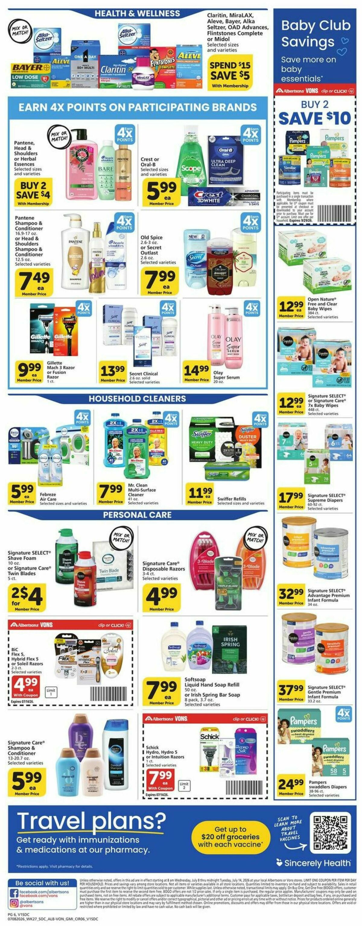 Vons Weekly Ad from July 8