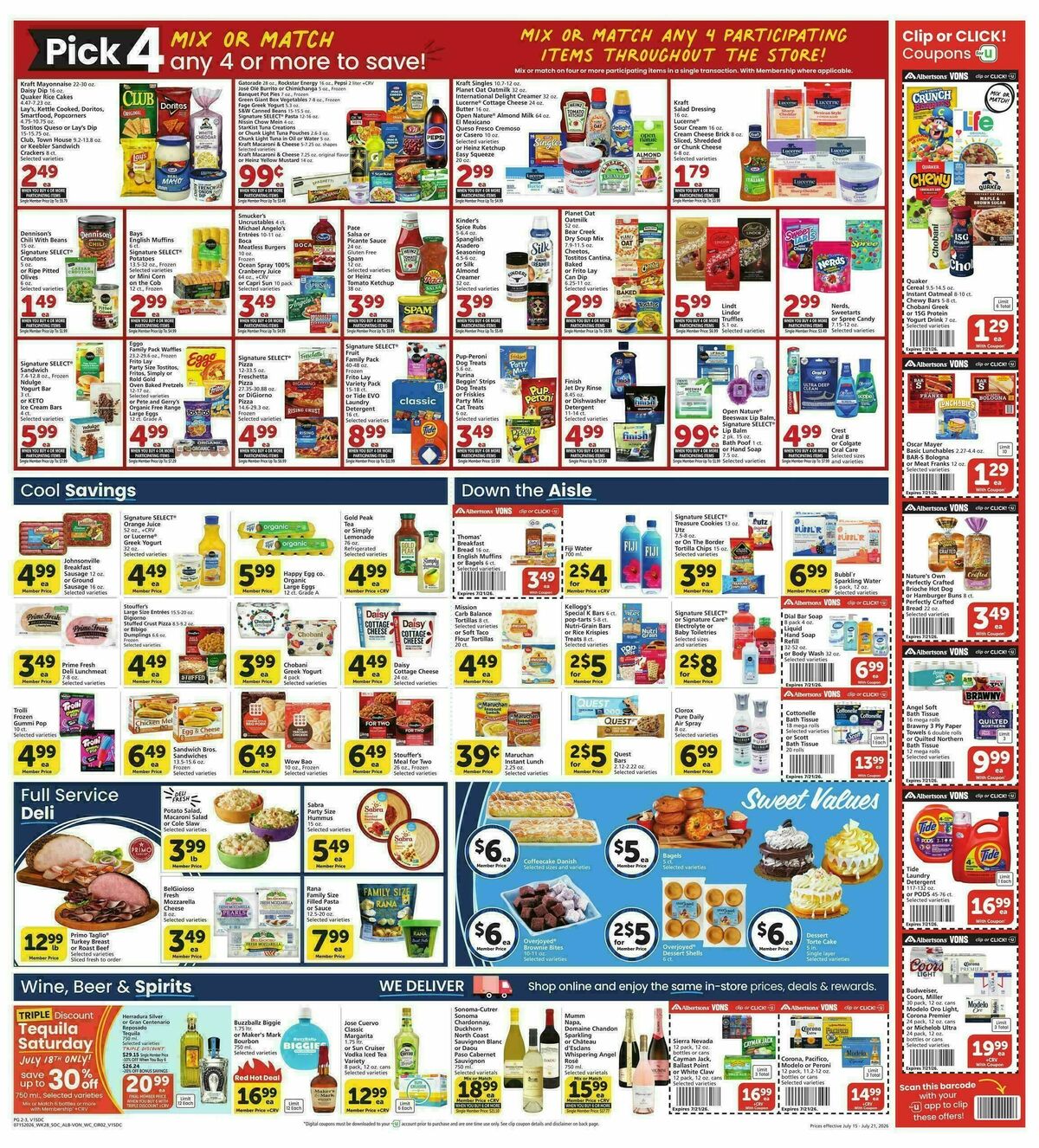 Vons Weekly Ad from July 15