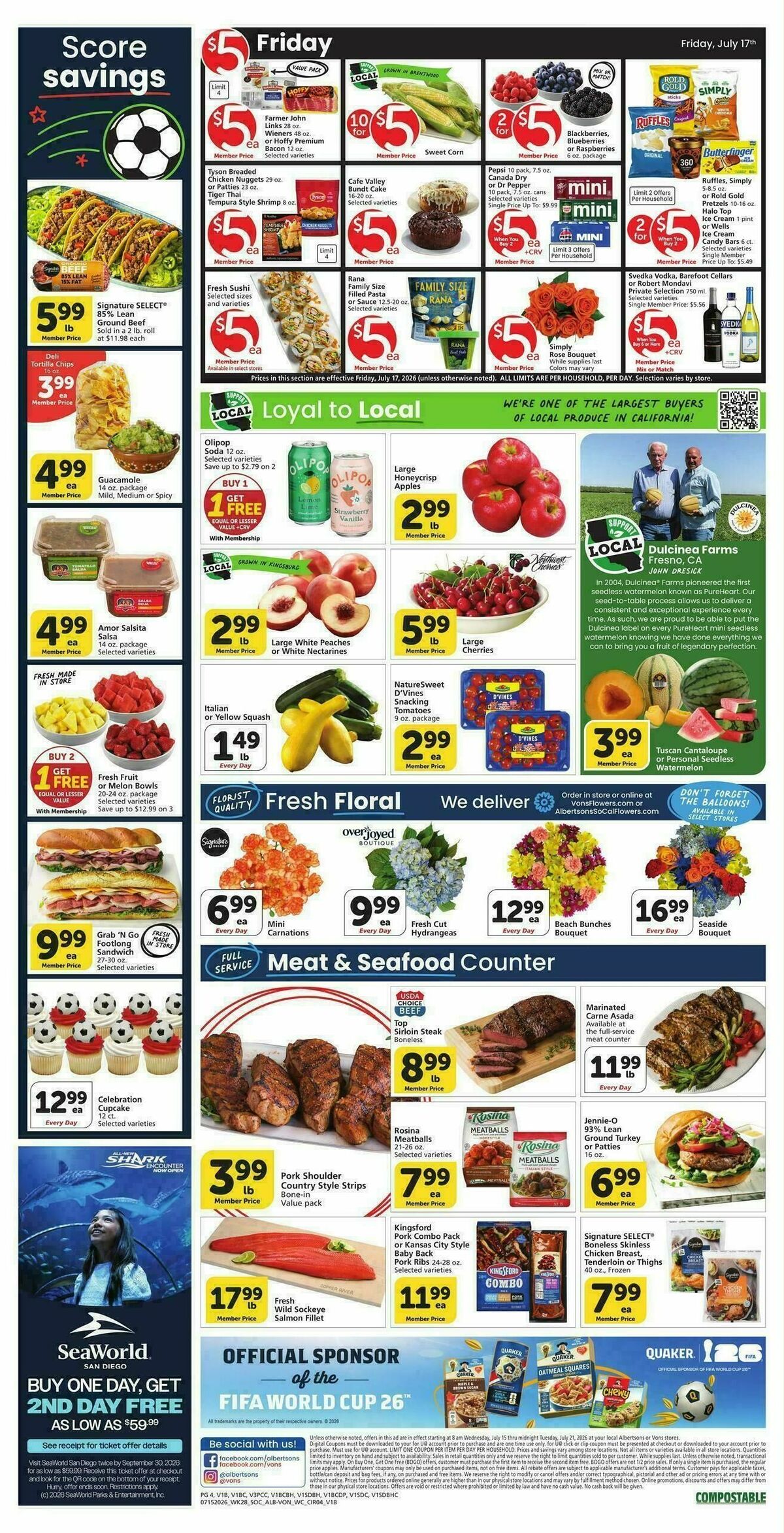 Vons Weekly Ad from July 15