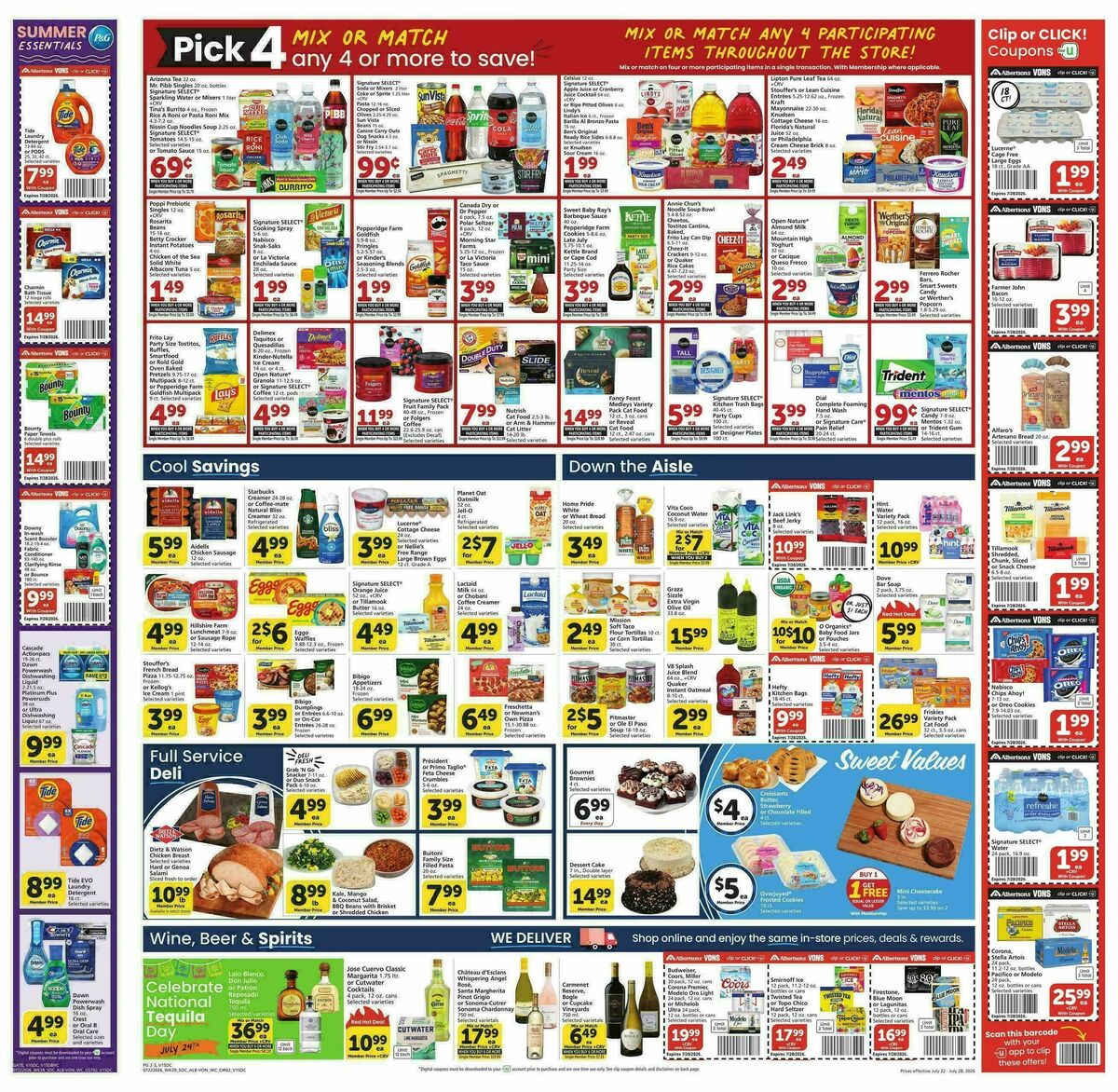Vons Weekly Ad from July 22