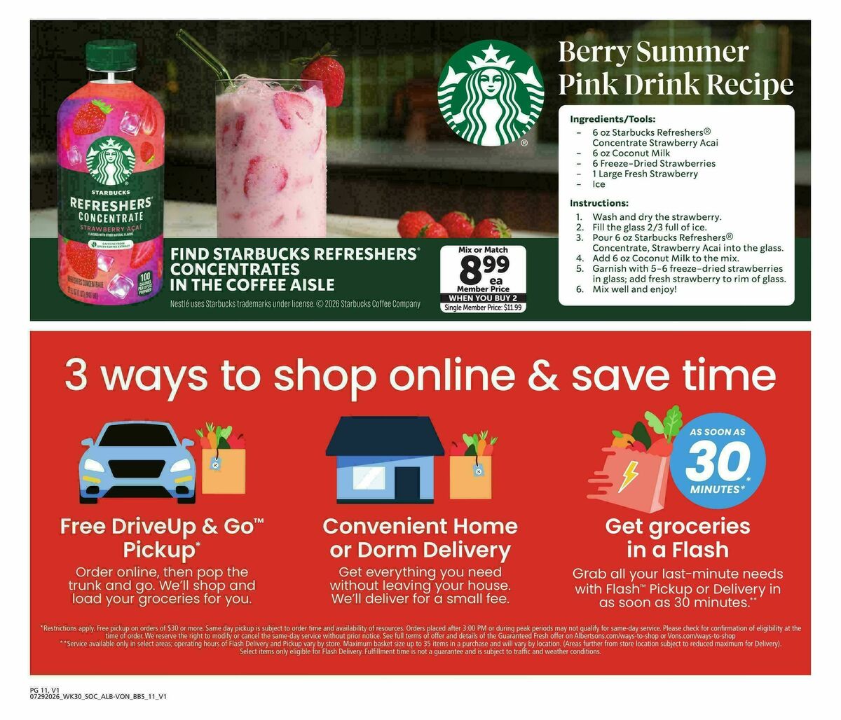 Vons Big Book of Savings Weekly Ad from July 29