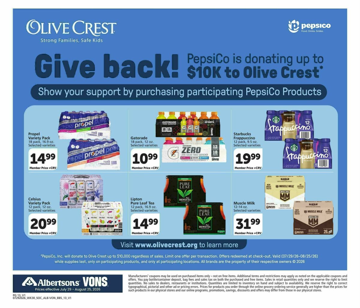 Vons Big Book of Savings Weekly Ad from July 29