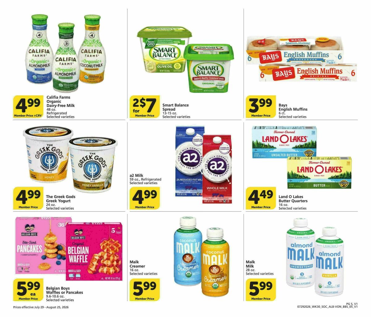 Vons Big Book of Savings Weekly Ad from July 29