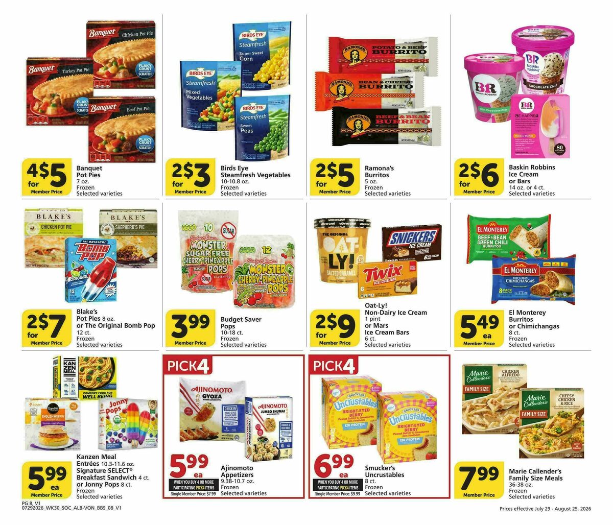Vons Big Book of Savings Weekly Ad from July 29