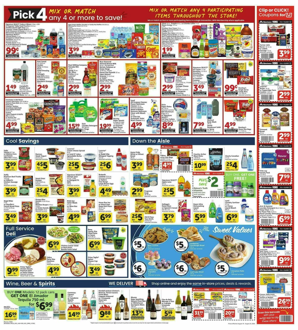 Vons Weekly Ad from August 19