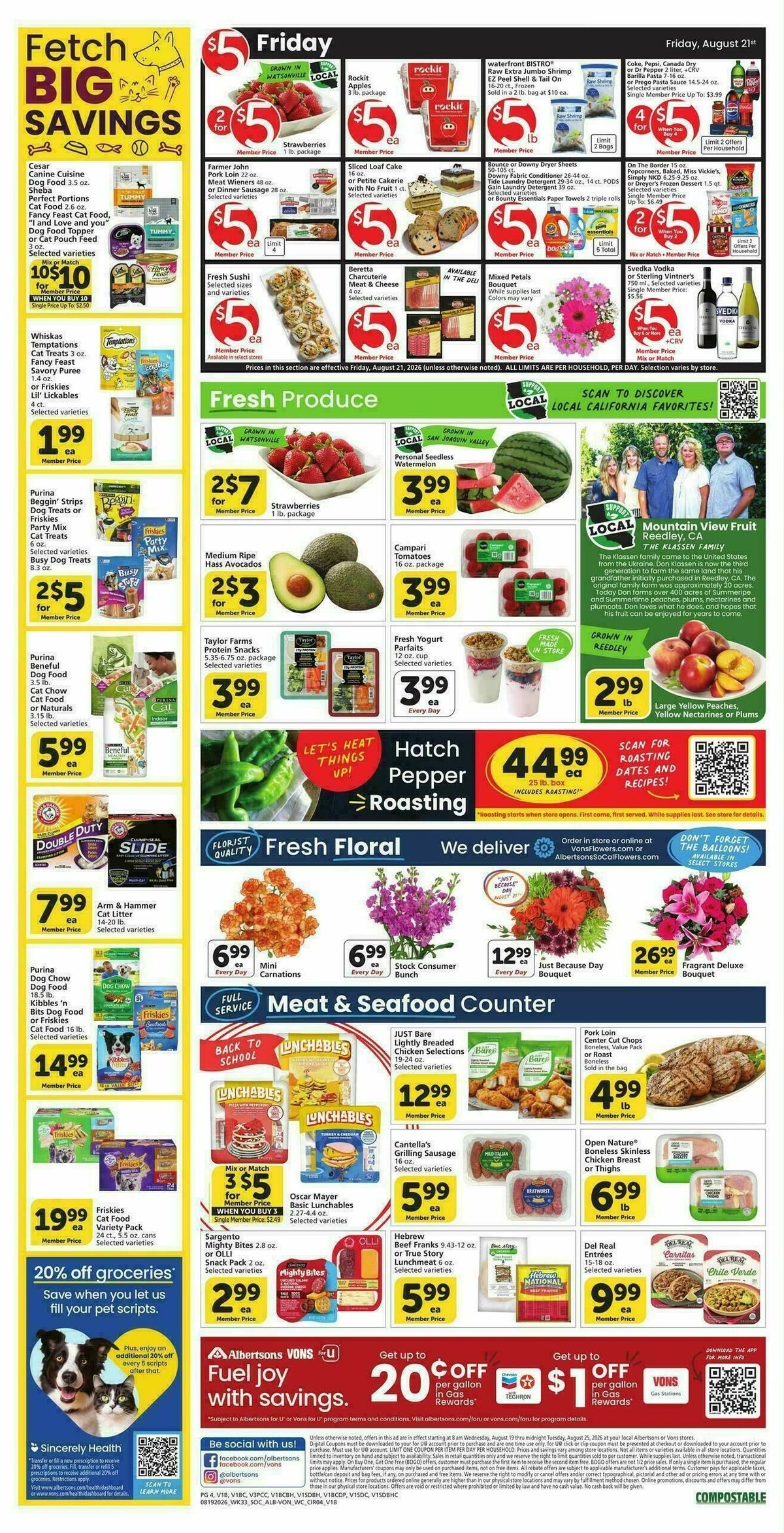 Vons Weekly Ad from August 19