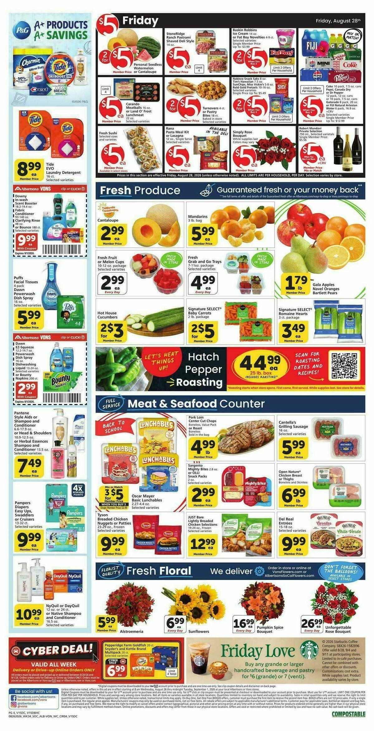 Vons Weekly Ad from August 26