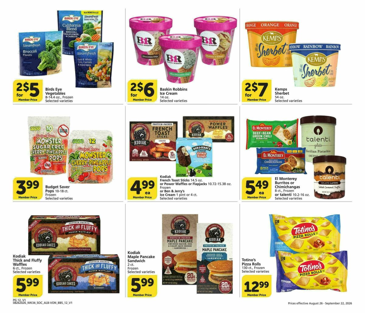 Vons Big Book of Savings Weekly Ad from August 26