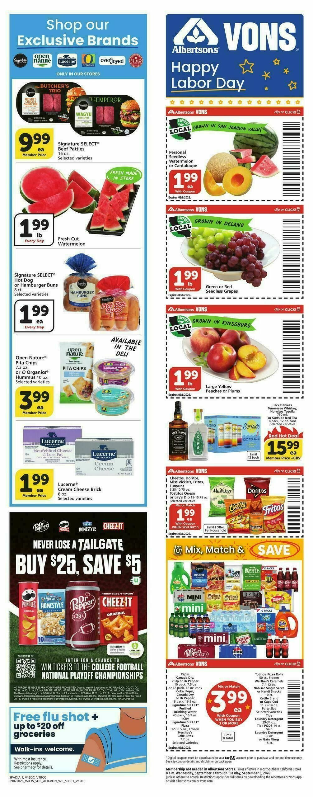 Vons Weekly Ad from September 2