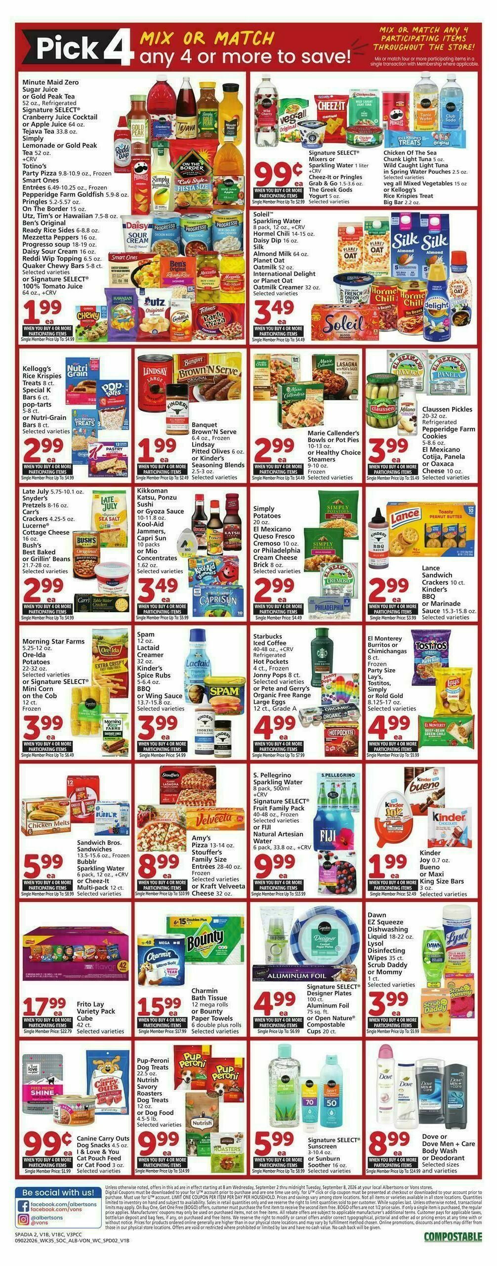 Vons Weekly Ad from September 2