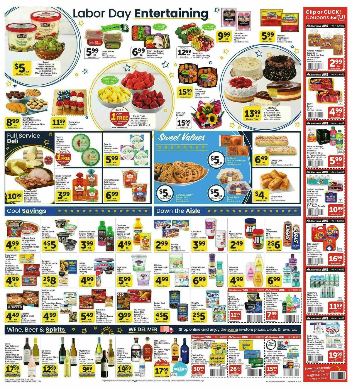 Vons Weekly Ad from September 2