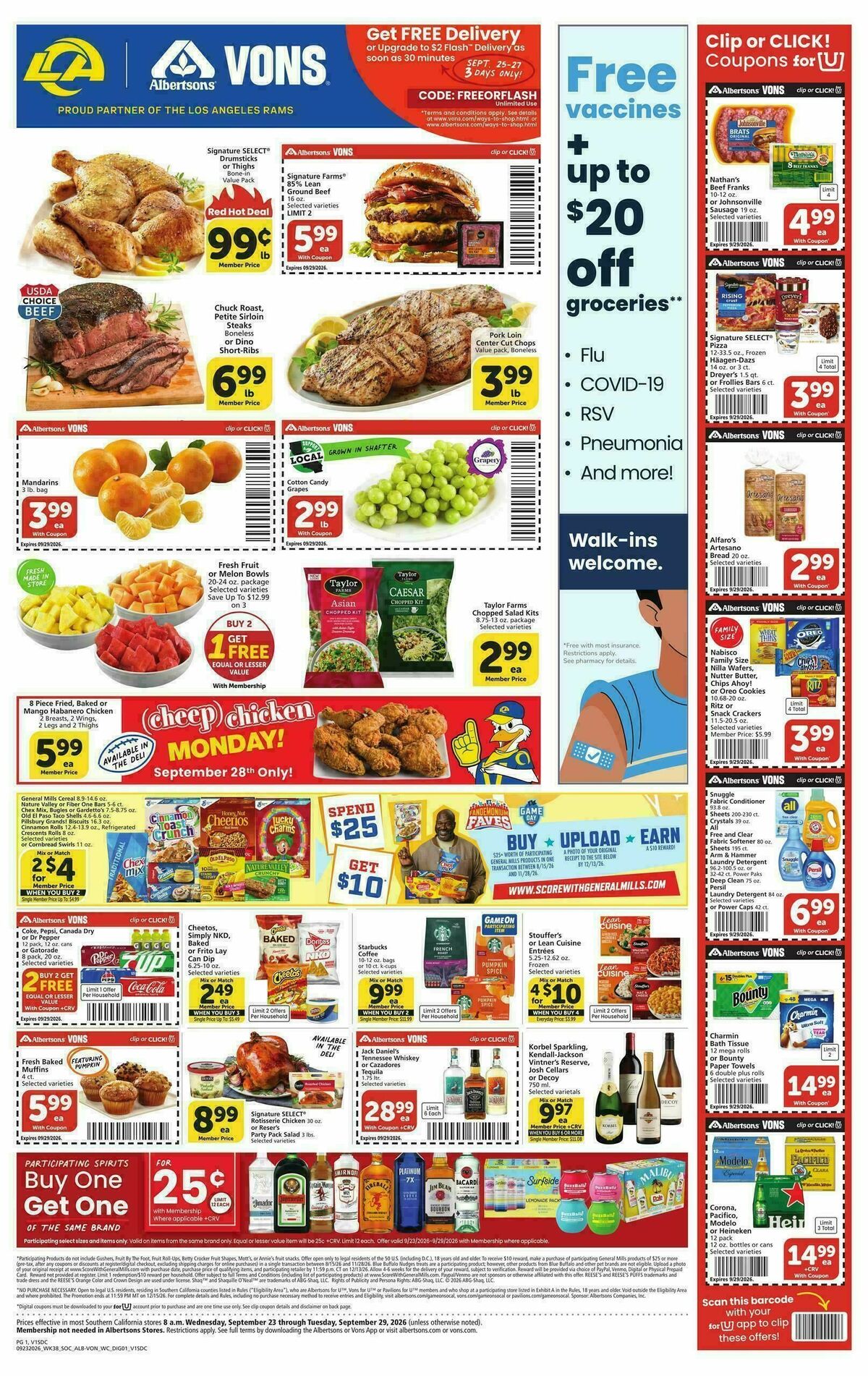 Vons Weekly Ad from September 23