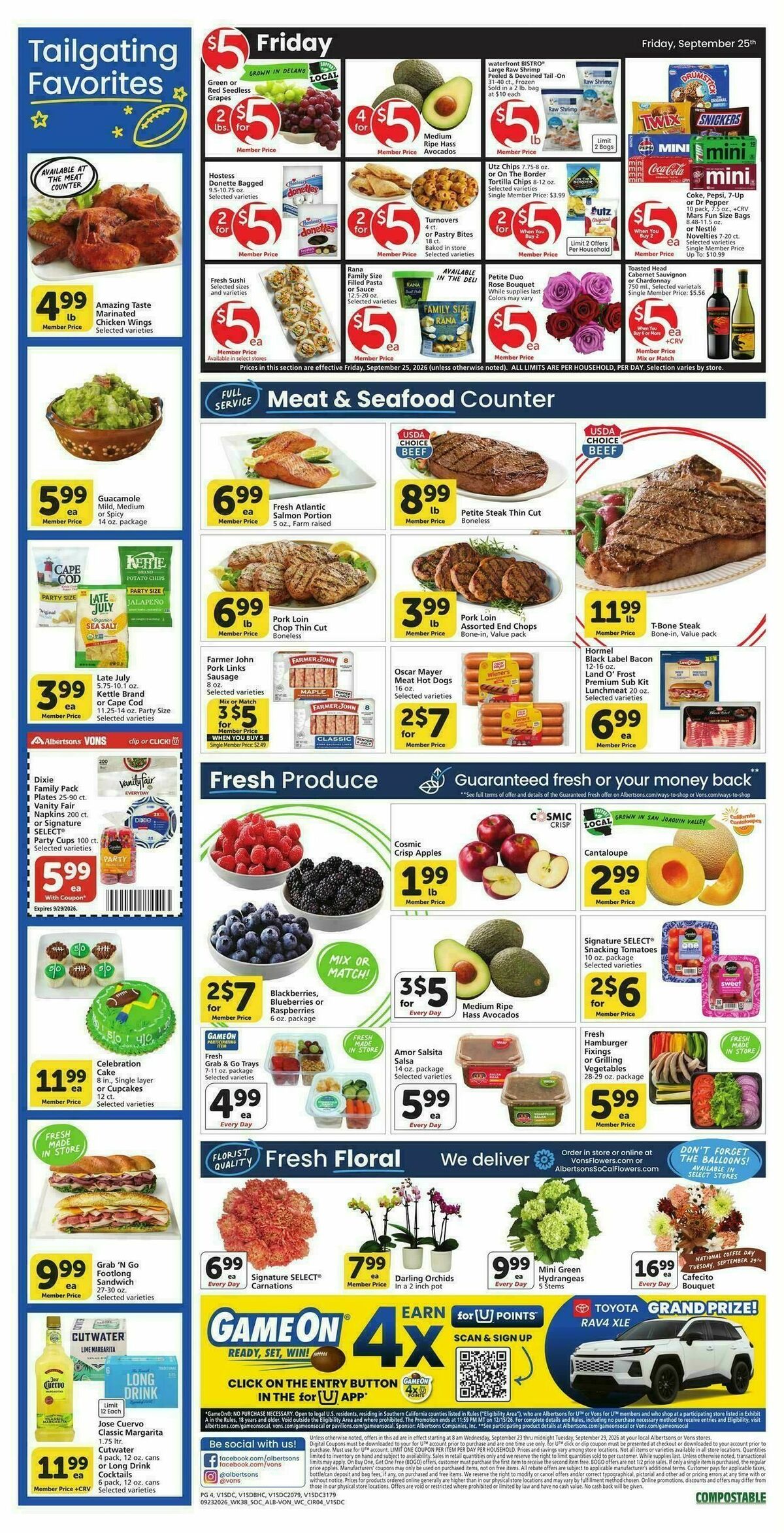 Vons Weekly Ad from September 23